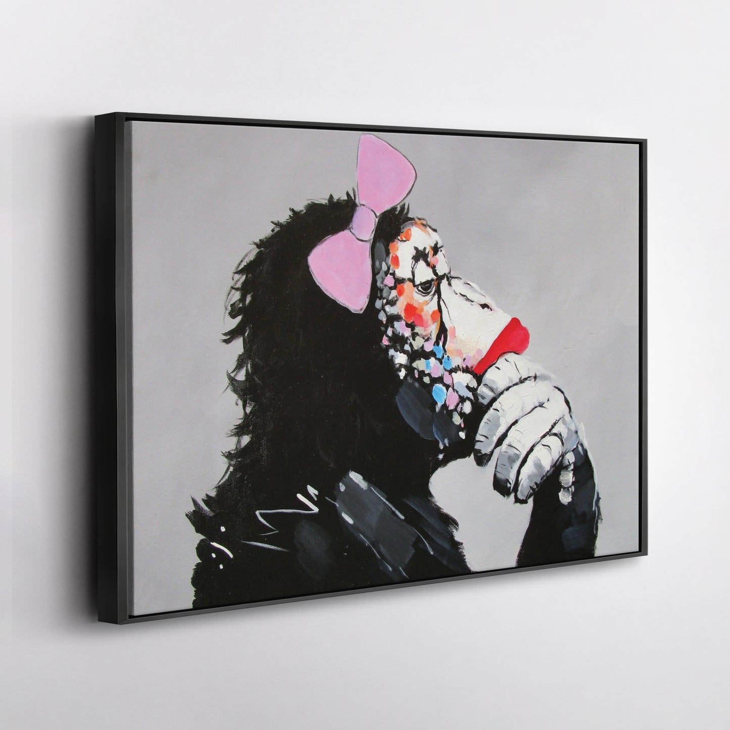 Banksy Female DJ Canvas – Street Art for Modern Wall Decor