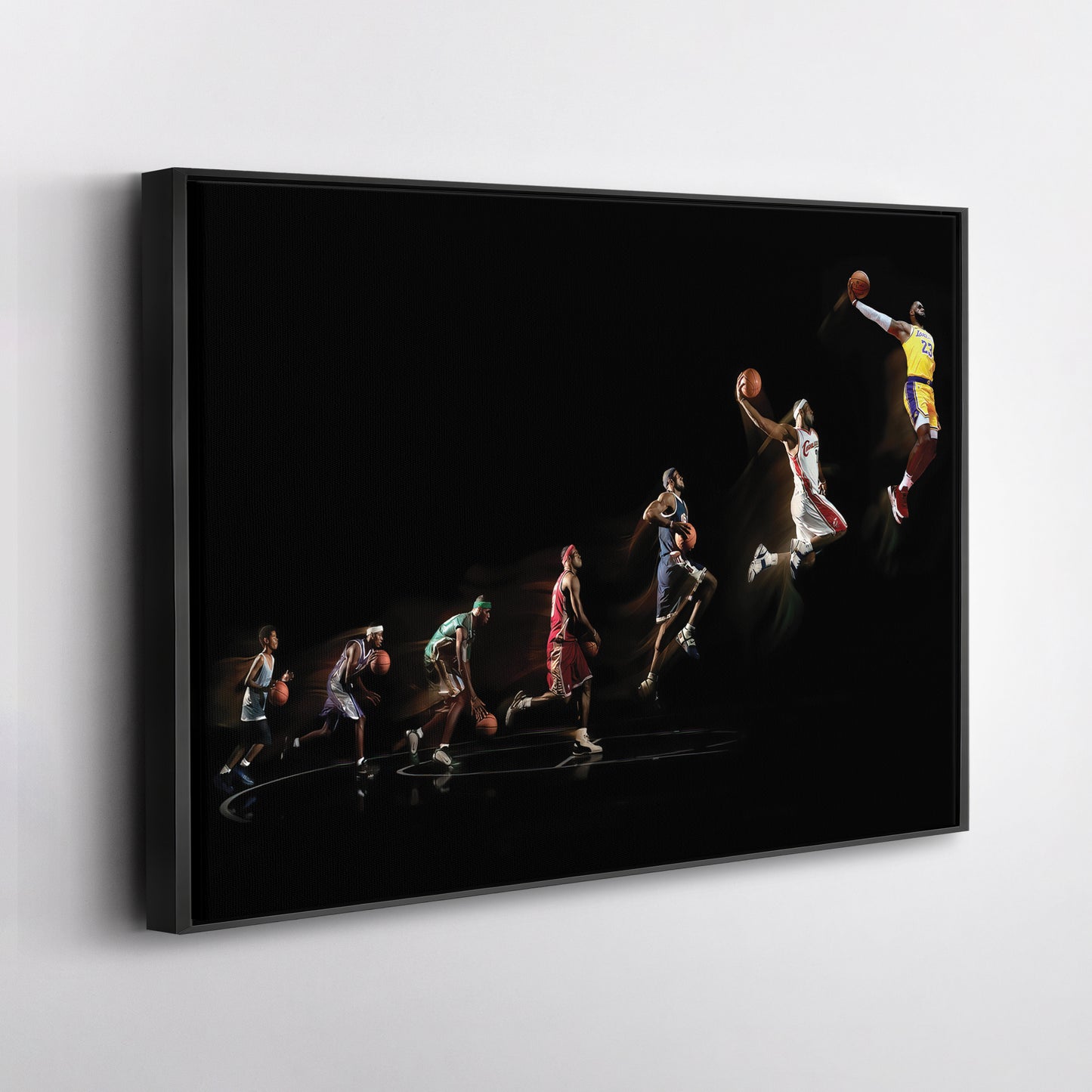 LeBron James Canvas Art – Lakers Evolution Wall Decor