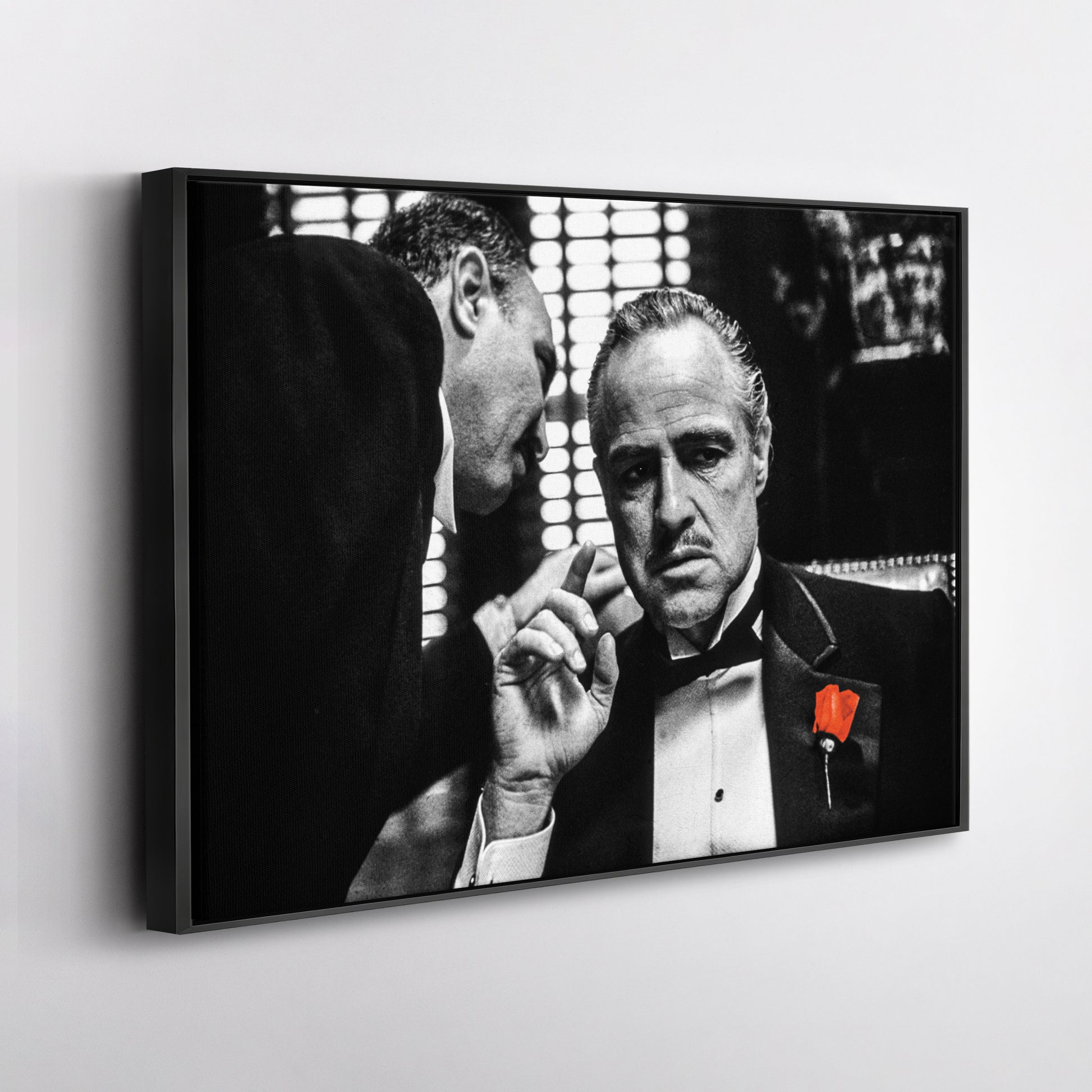 The Godfather Canvas Art – Black & White Wall Decor