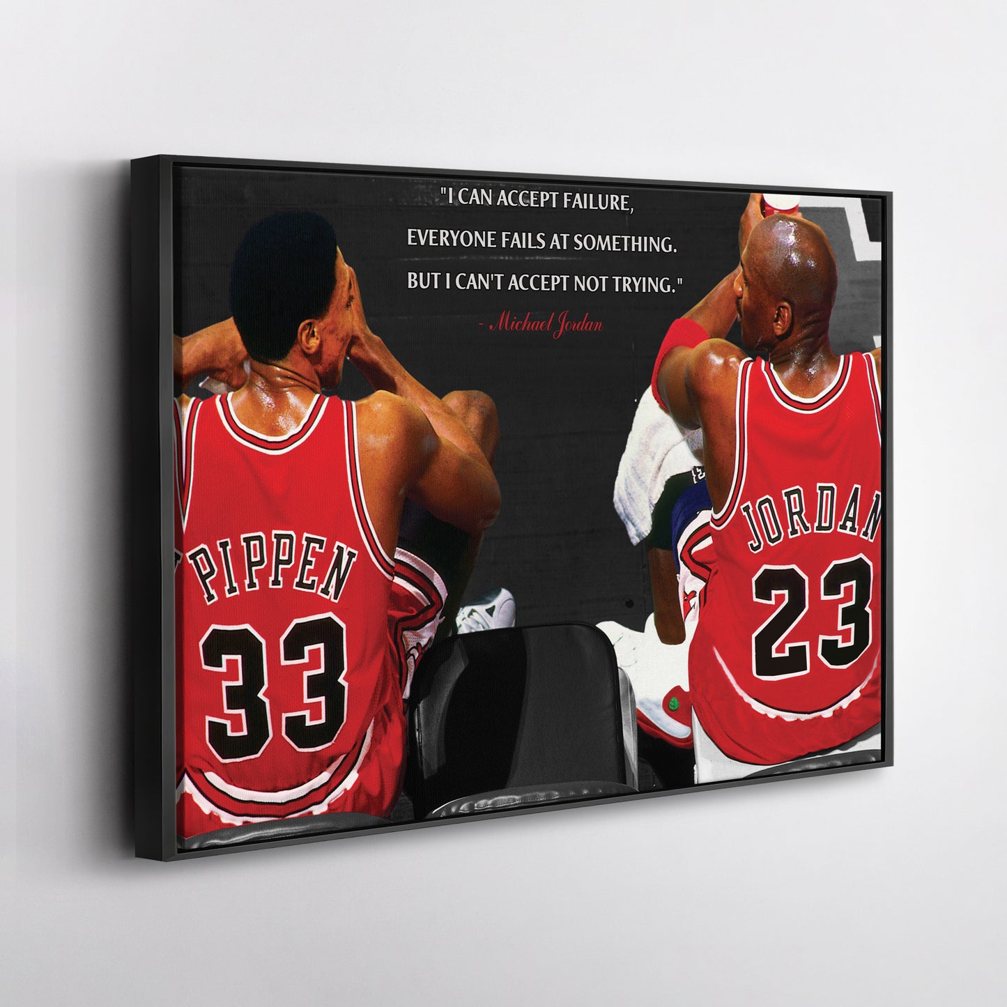 Michael Jordan & Scottie Pippen Poster – Chicago Bulls Canvas Wall Art Decor