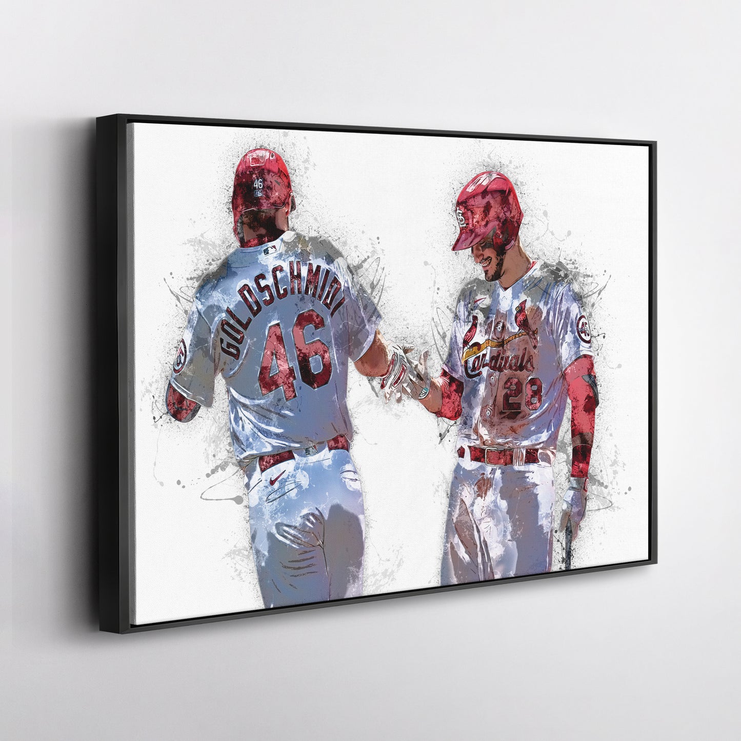 Paul Goldschmidt & Nolan Arenado Canvas Art – St. Louis Cardinals Wall Decor