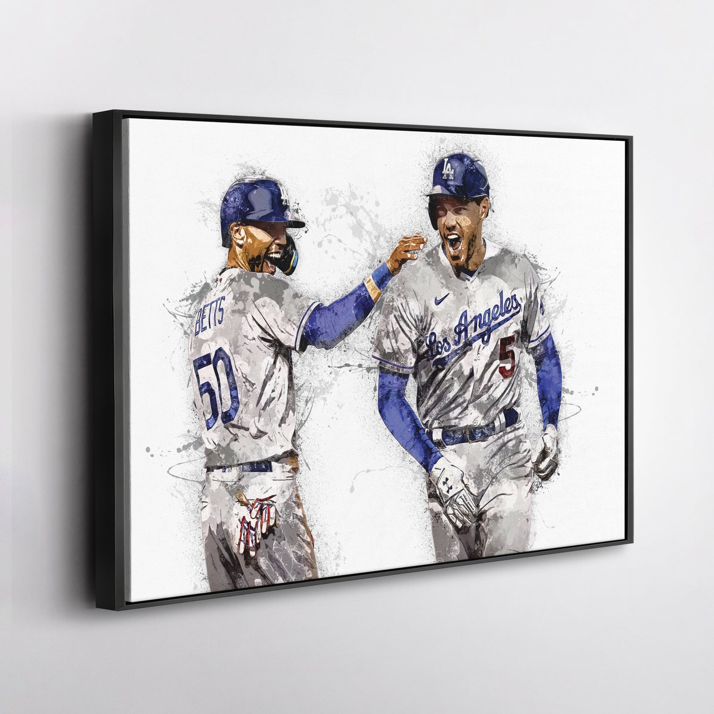 Freddie Freeman & Mookie Betts Canvas Art – Los Angeles Dodgers Wall Decor