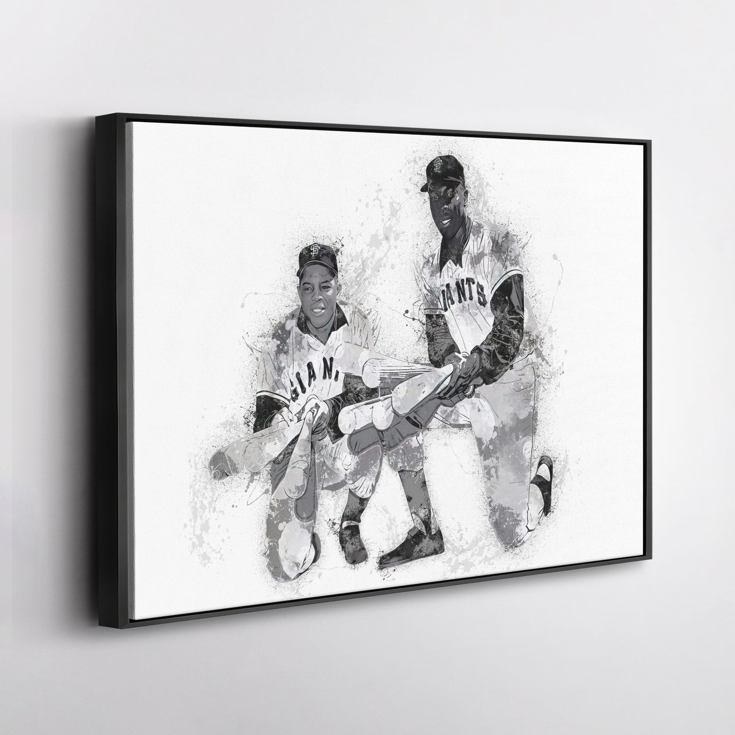 Willie Mays & Willie McCovey Canvas Art – San Francisco Giants Wall Decor