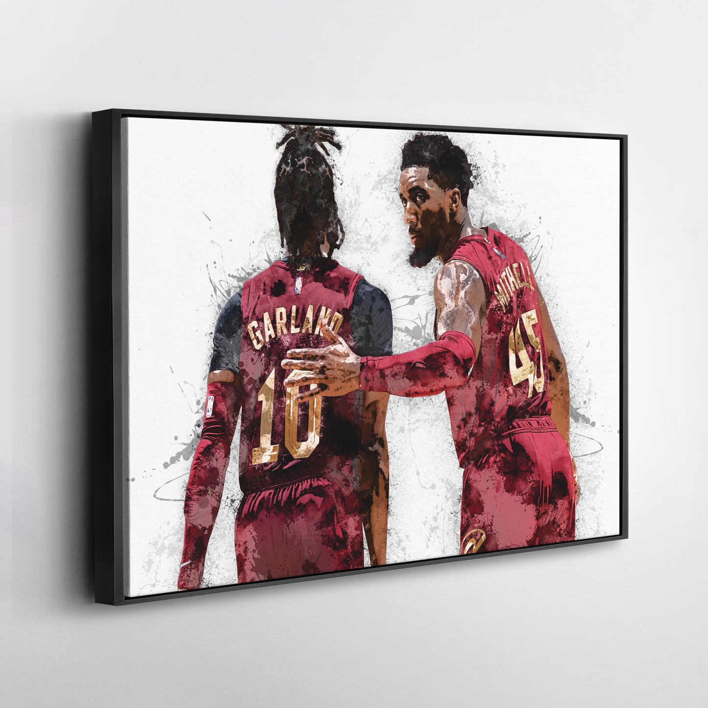 Donovan Mitchell & Darius Garland Canvas Art – Cleveland Cavaliers Wall Decor