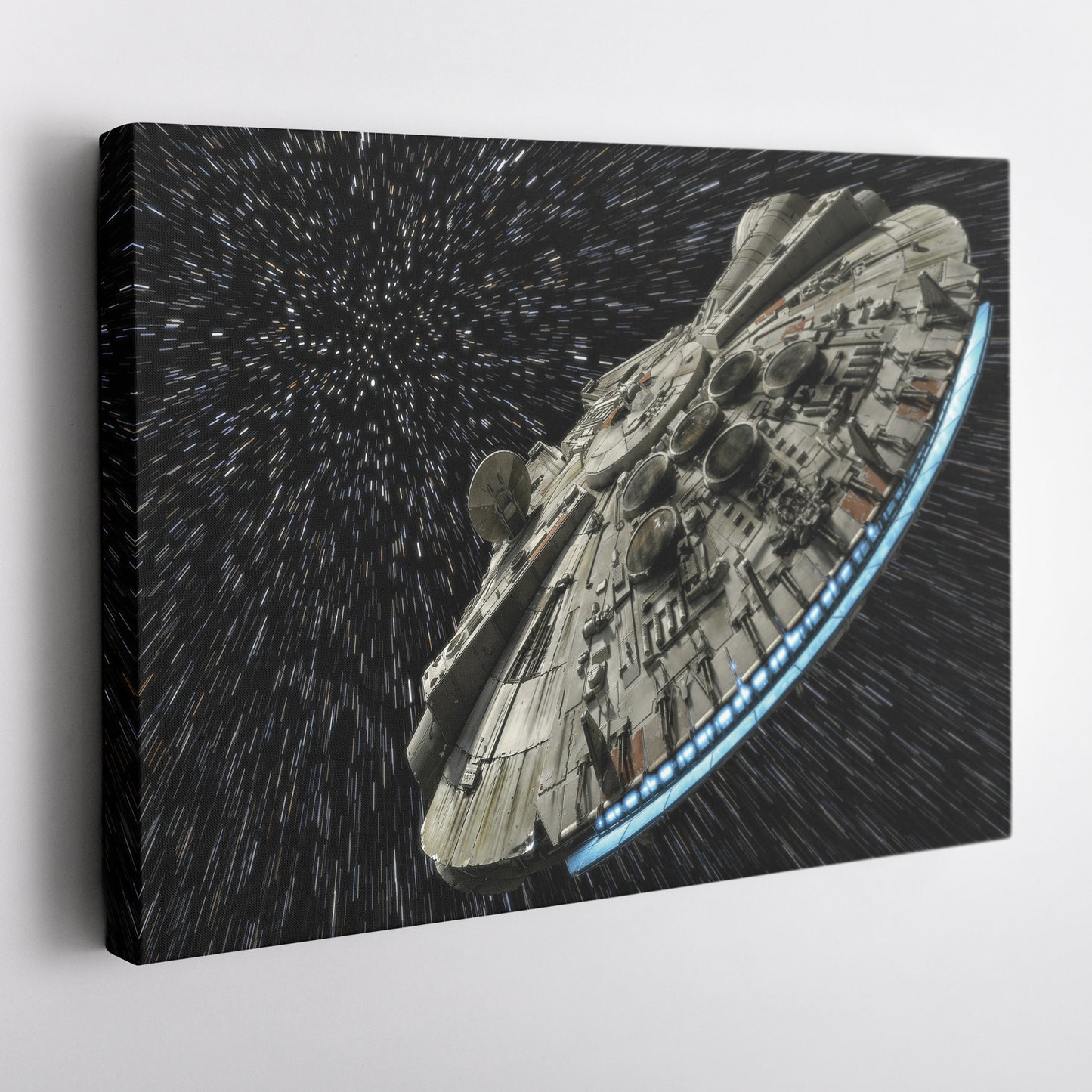 Millennium Falcon Canvas Art - Star Wars Wall Decor Framed Print