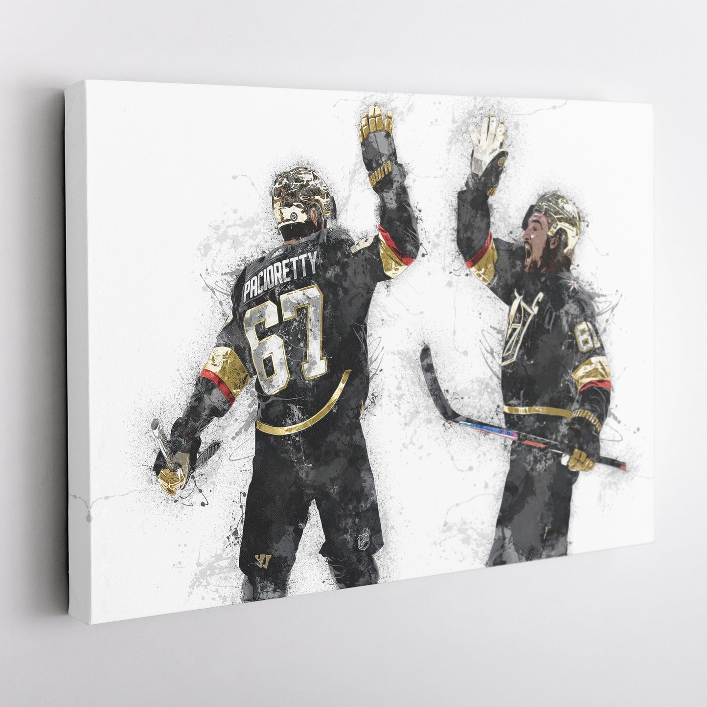 Max Pacioretty & Mark Stone Canvas Art – Vegas Golden Knights Wall Decor