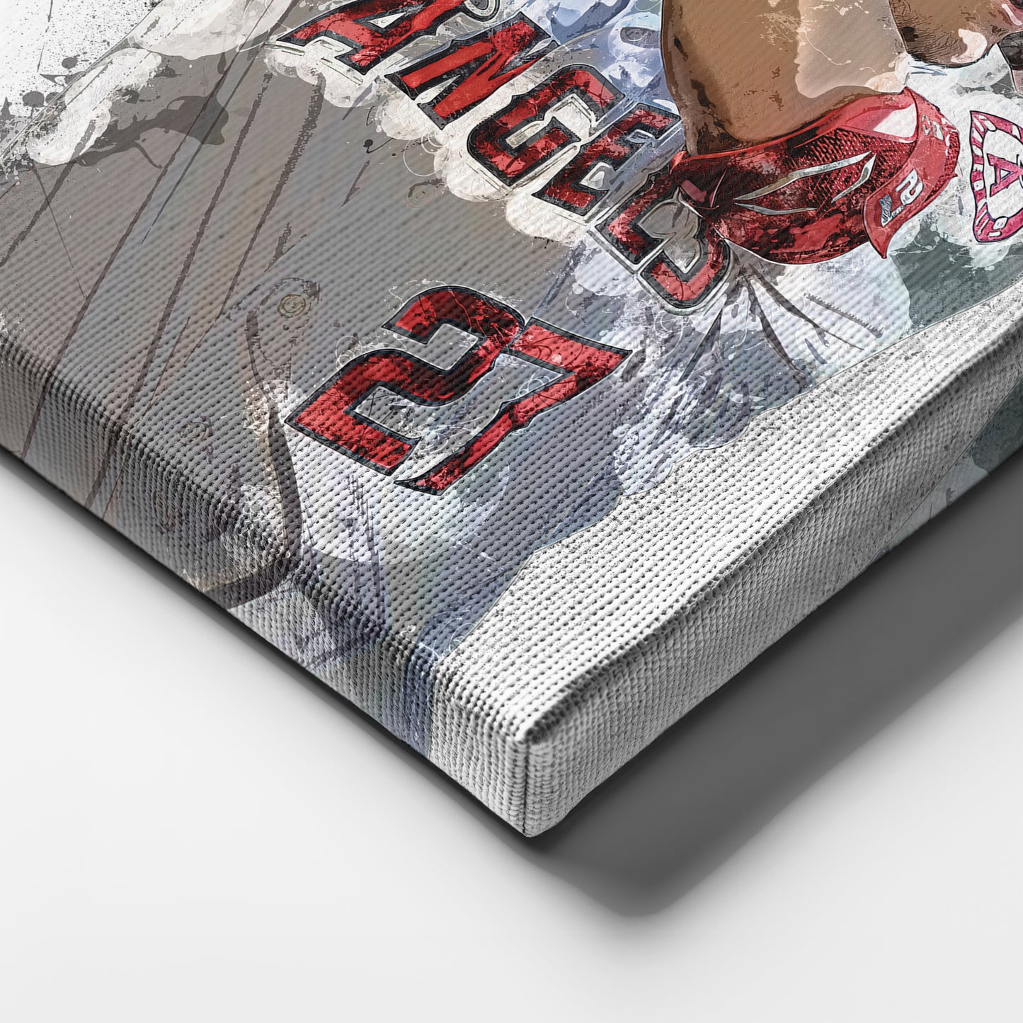 Mike Trout Canvas Art – Los Angeles Angels Wall Decor