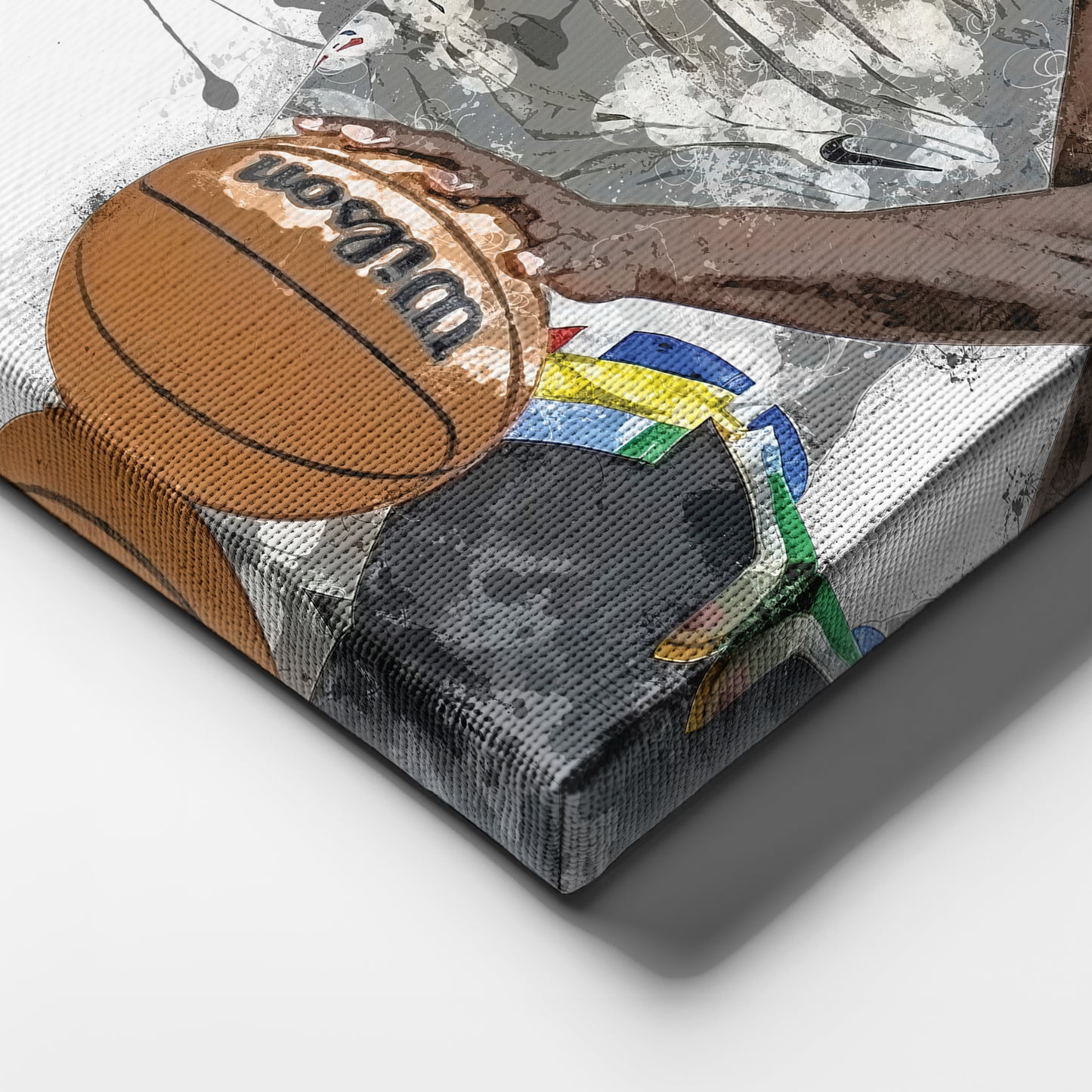 Anthony Edwards Canvas Art – Minnesota Timberwolves Wall Decor