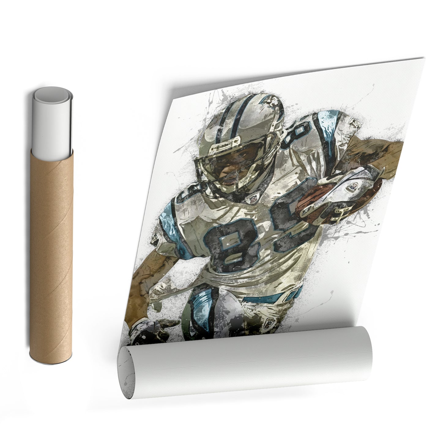 Steve Smith Canvas Art – Carolina Panthers Wall Decor
