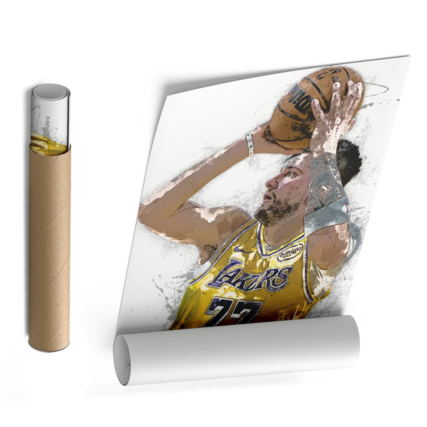 Luka Doncic Canvas Art – Los Angeles Lakers Wall Decor