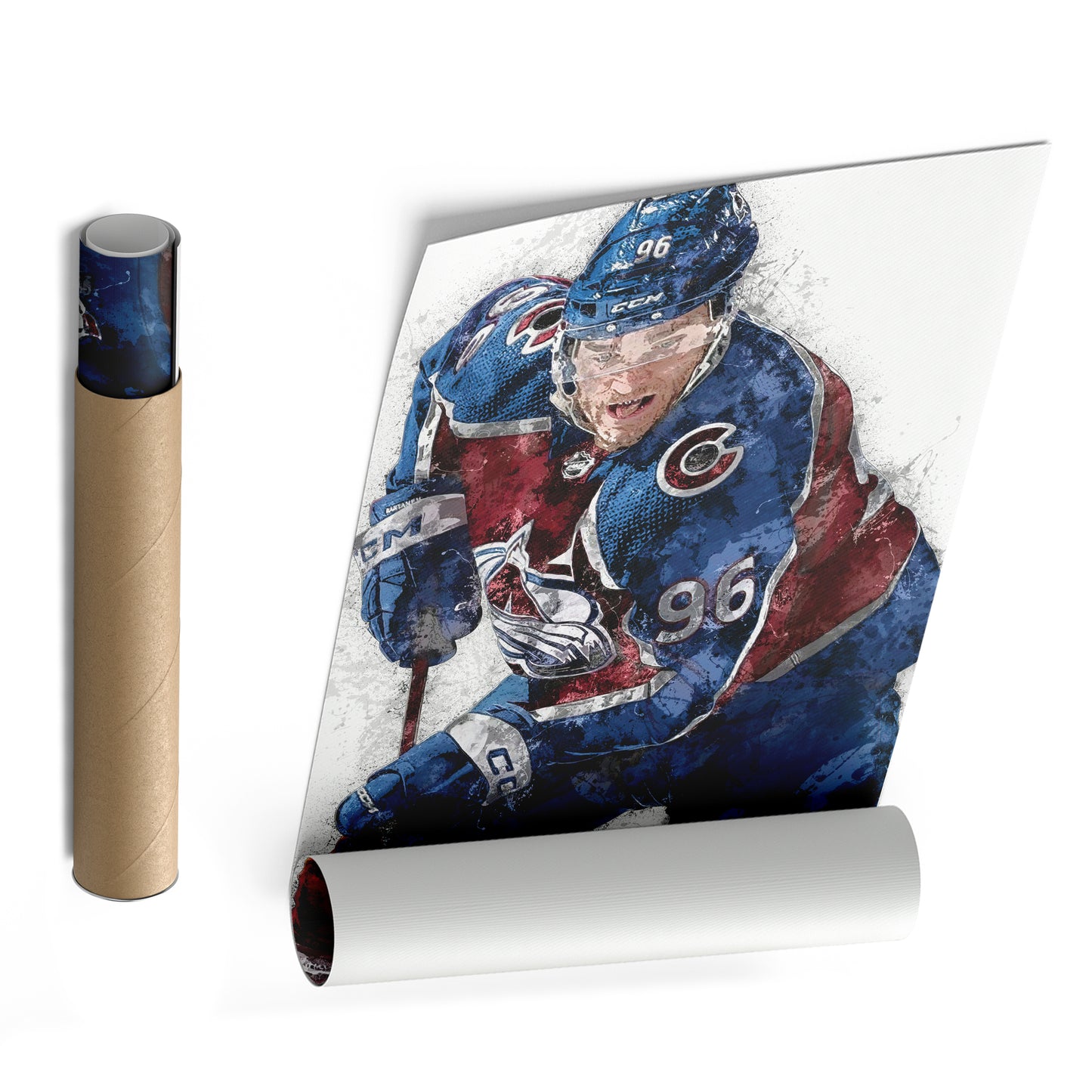 Mikko Rantanen Canvas Art – Colorado Avalanche Wall Decor