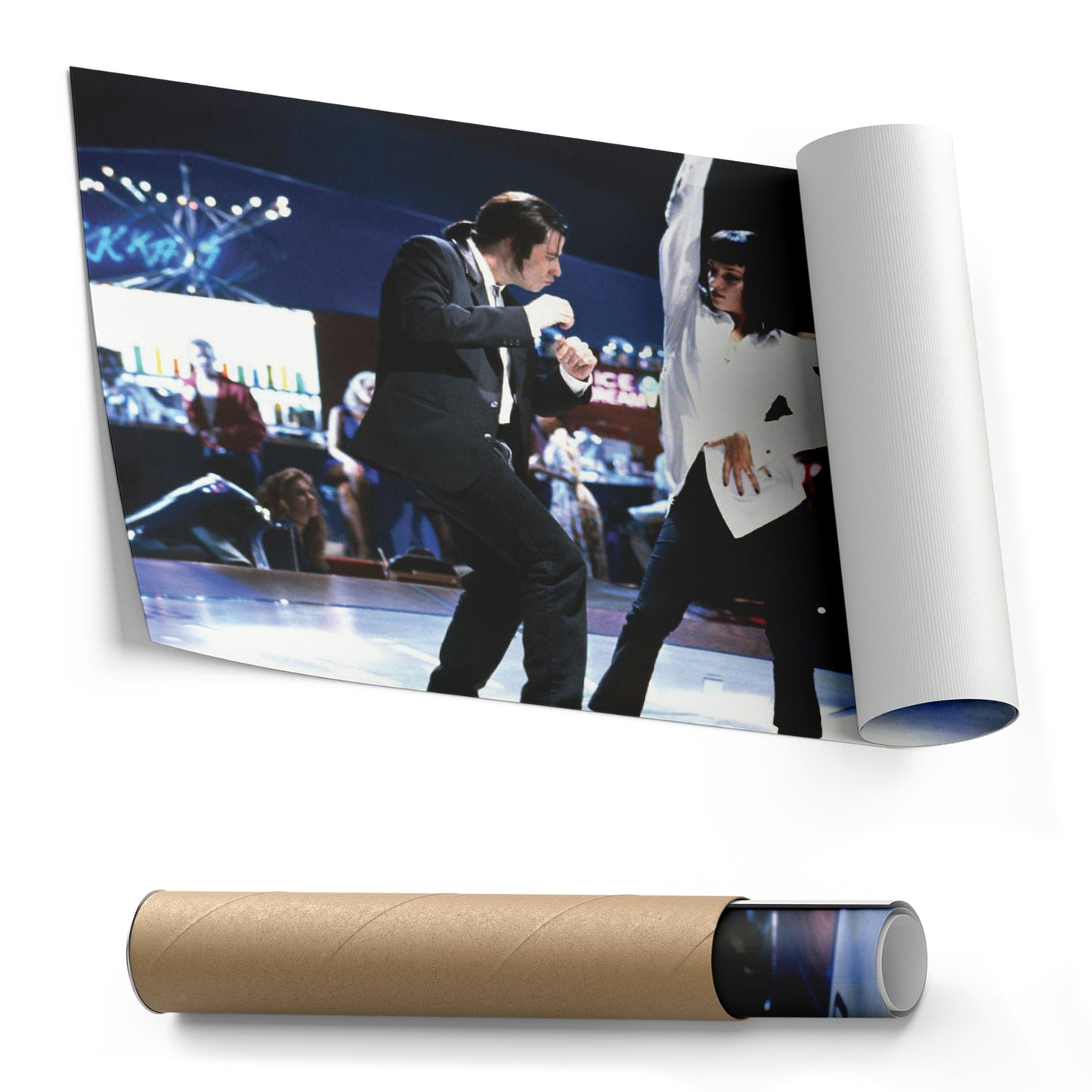 Pulp Fiction Canvas – Dance Twist Scene Movie Wall Art for Home Decor