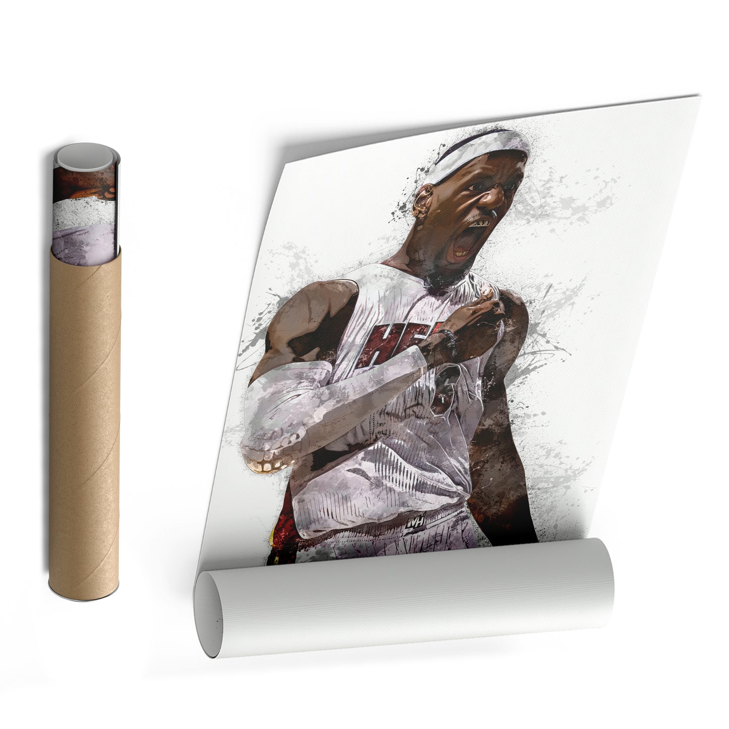 LeBron James Canvas Art – Miami Heat Wall Decor