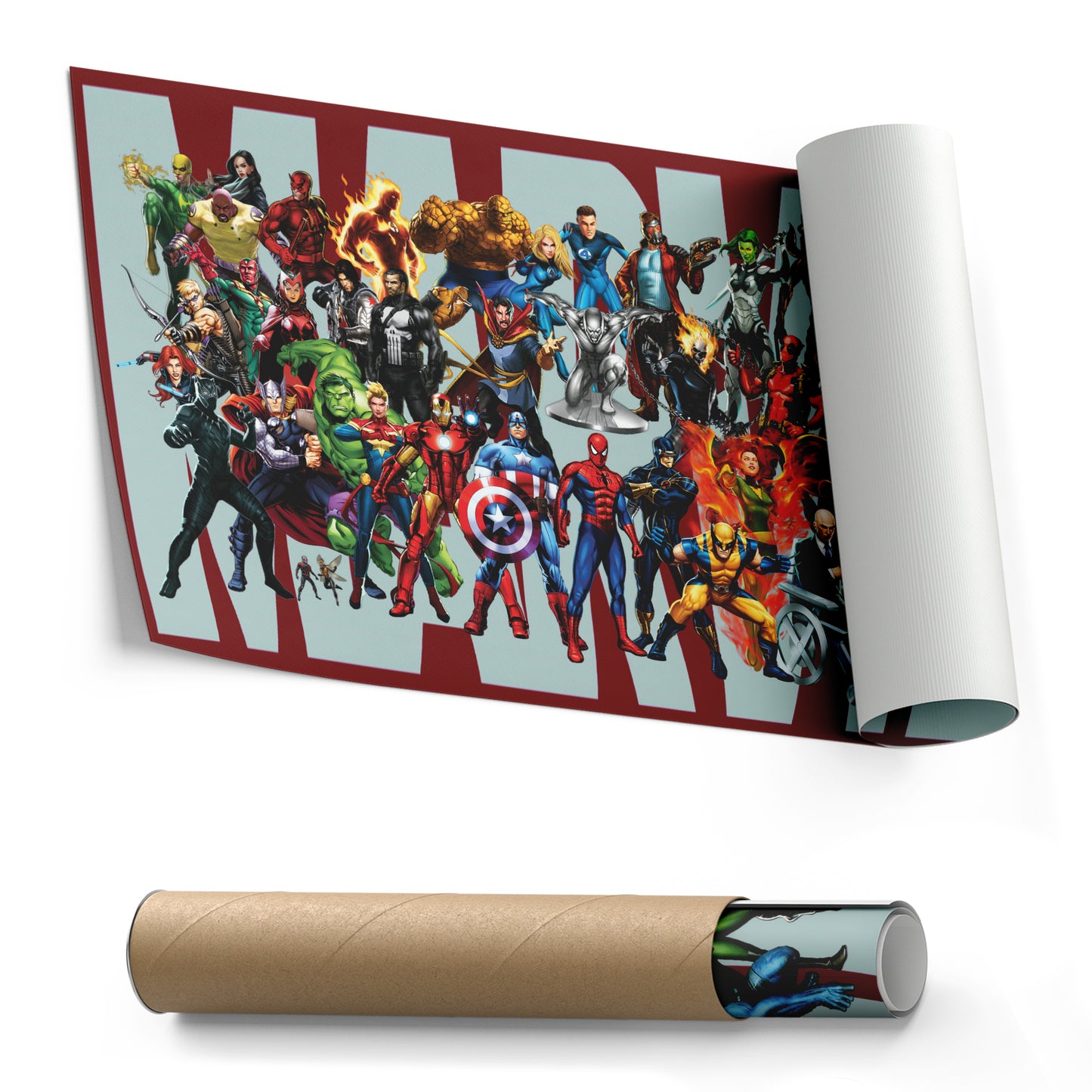 Marvel Superheroes Canvas Wall Art – Comics Print for Kids