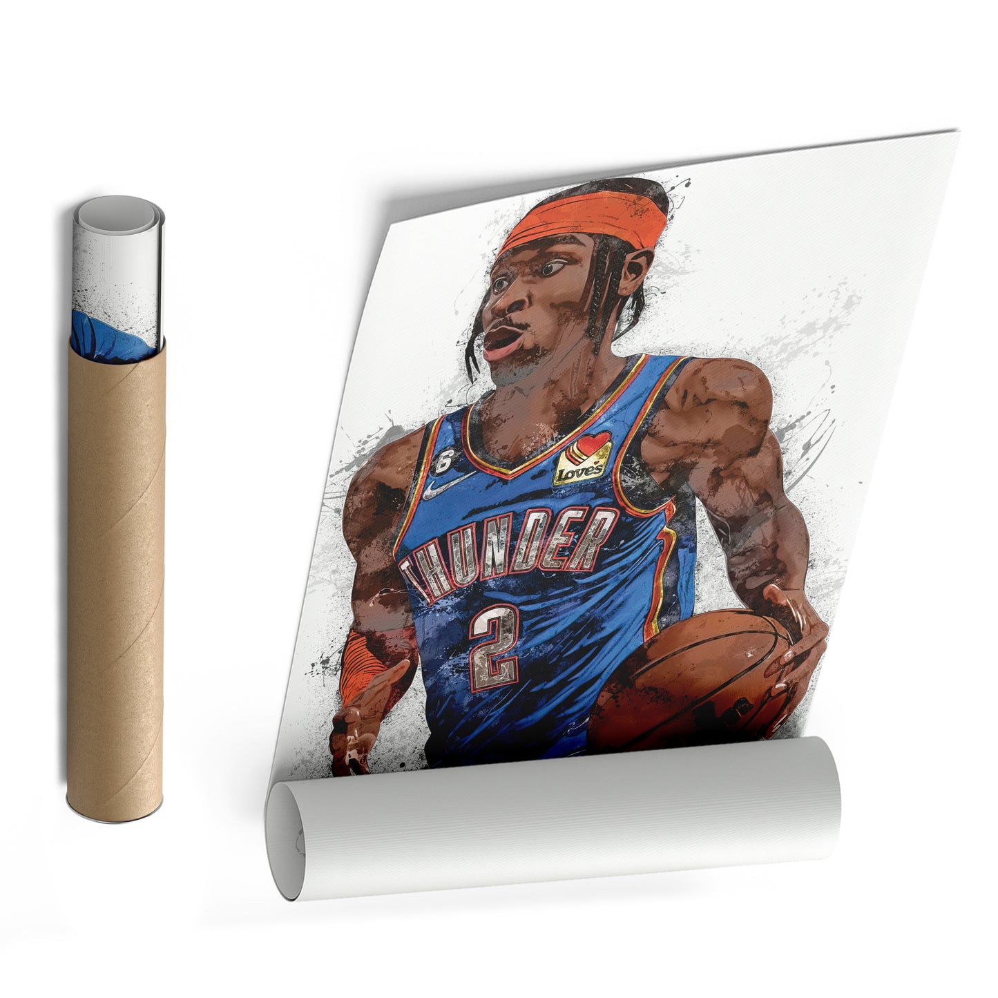Shai Gilgeous-Alexander Canvas Art – Thunder SGA Wall Decor