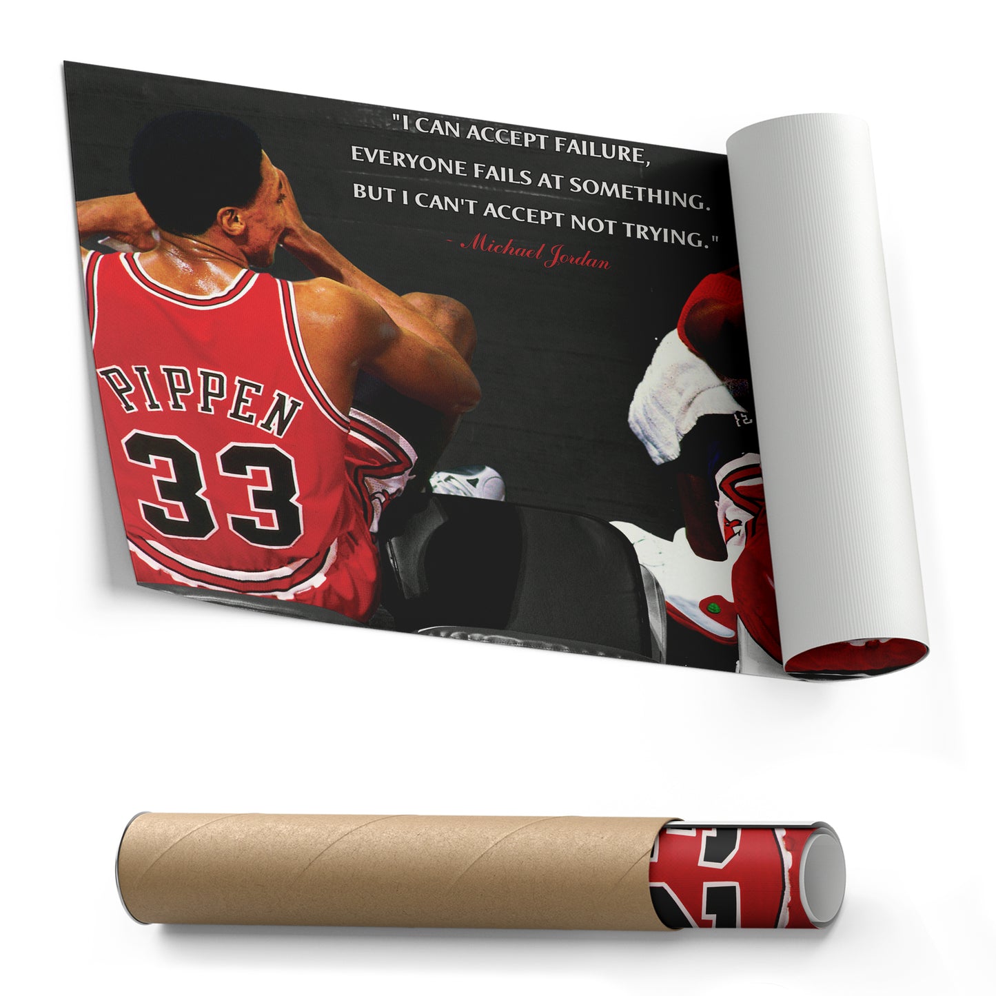 Michael Jordan & Scottie Pippen Poster – Chicago Bulls Canvas Wall Art Decor