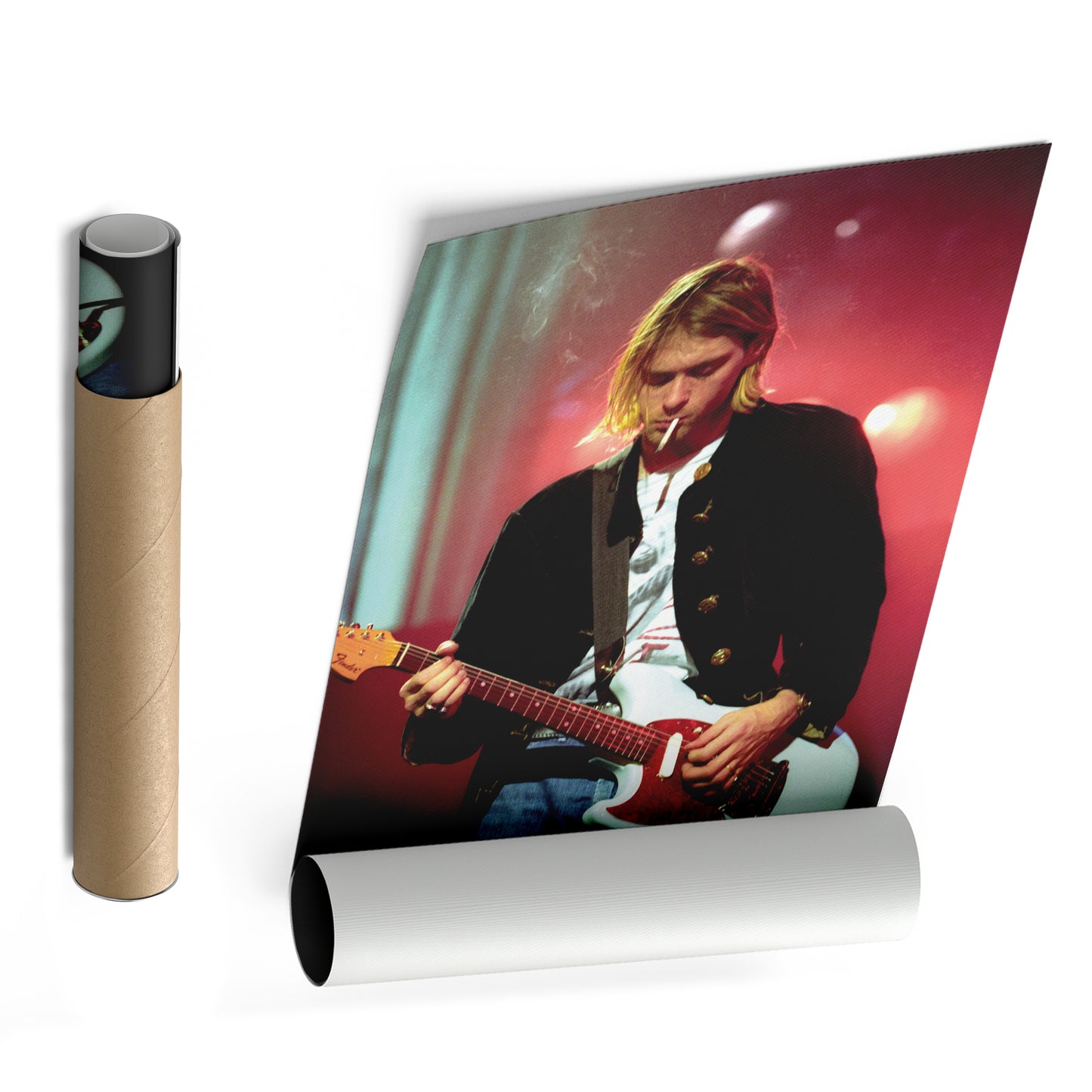 Kurt Cobain Canvas – Nirvana Rock Legend Wall Art