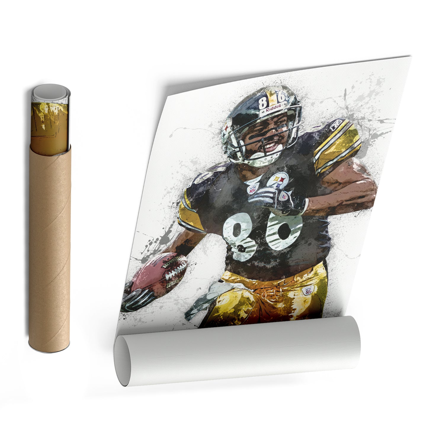 Hines Ward Canvas Art – Pittsburgh Steelers Wall Decor