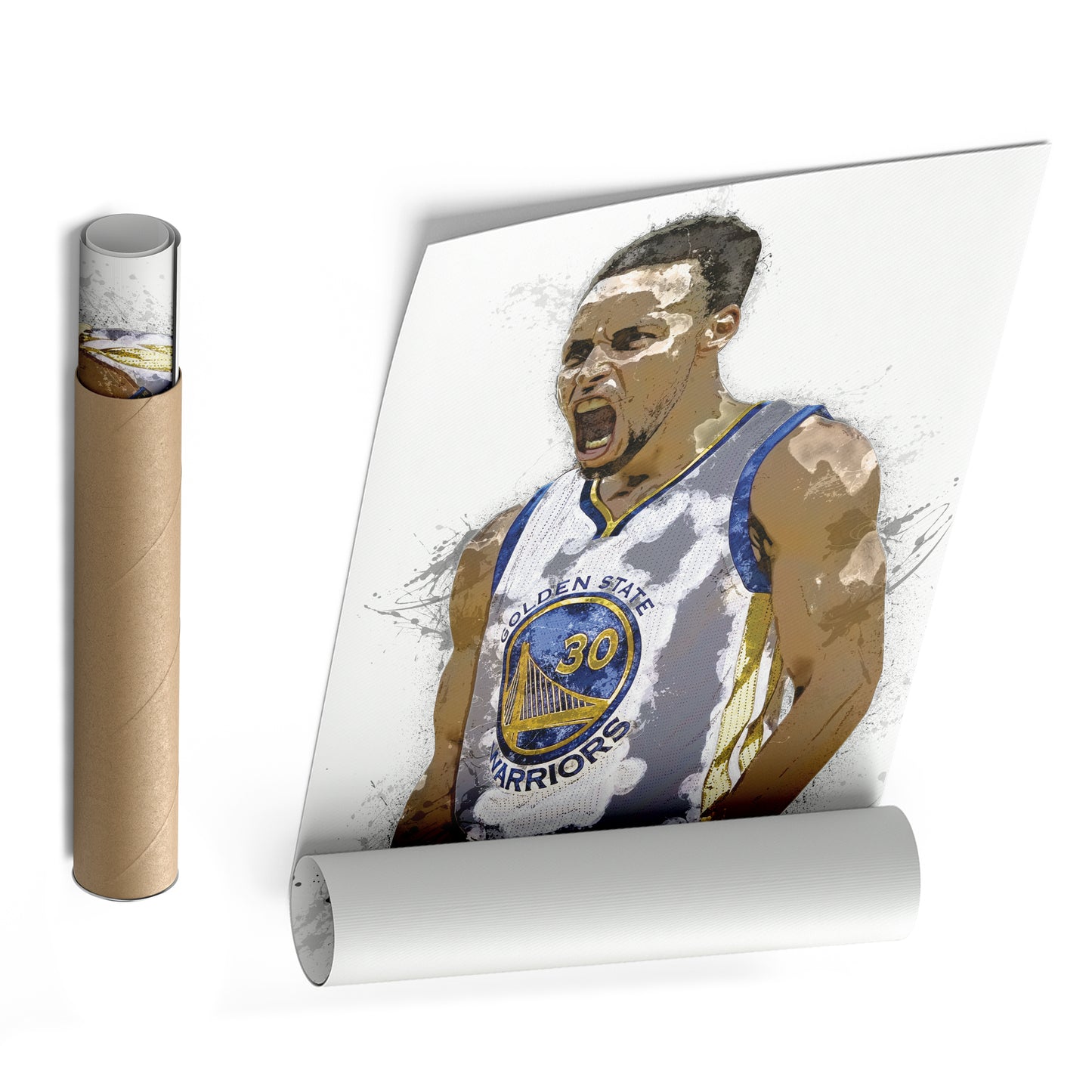 Stephen Curry Canvas Art – Golden State Warriors Wall Decor