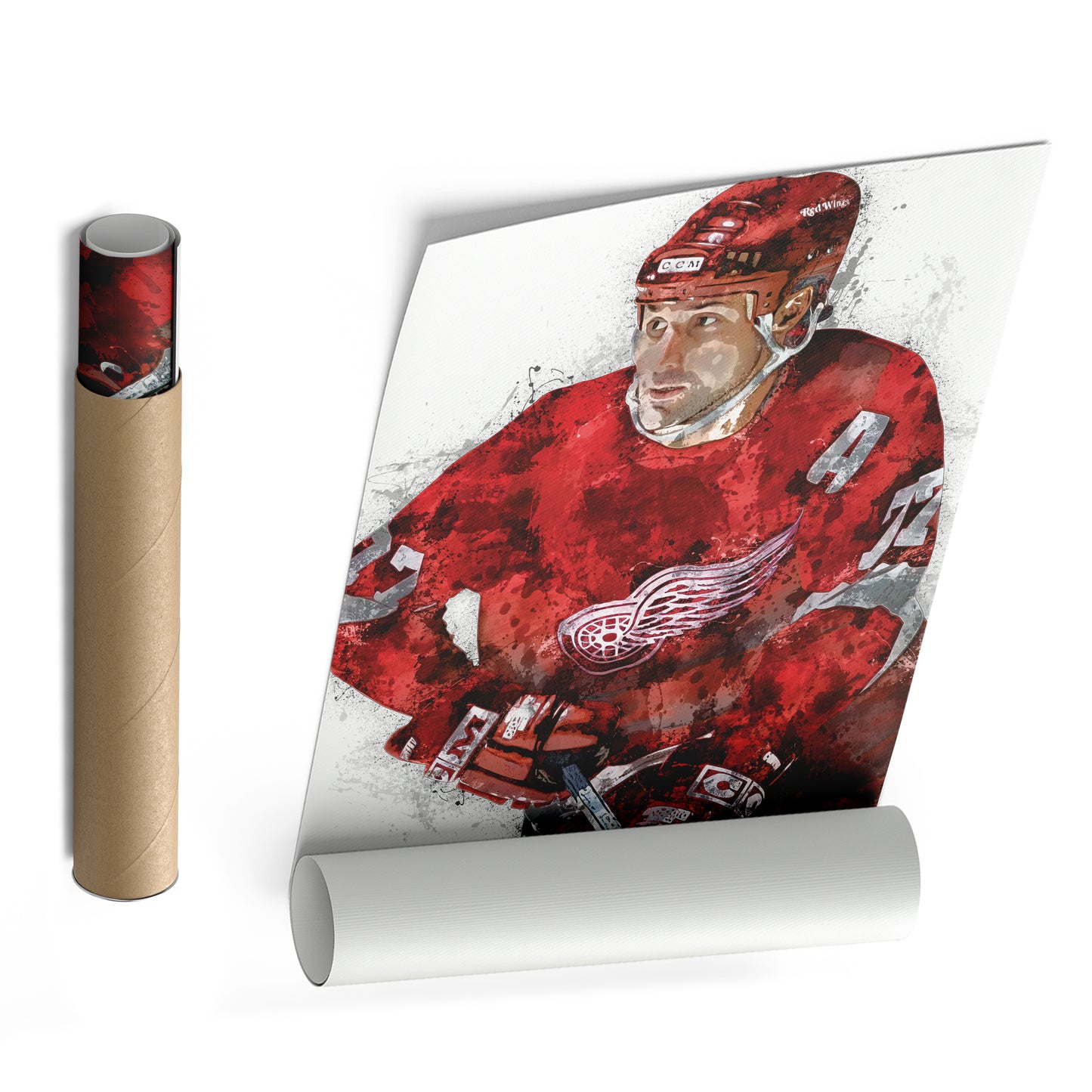 Paul Coffey Canvas Art – Detroit Red Wings Wall Decor