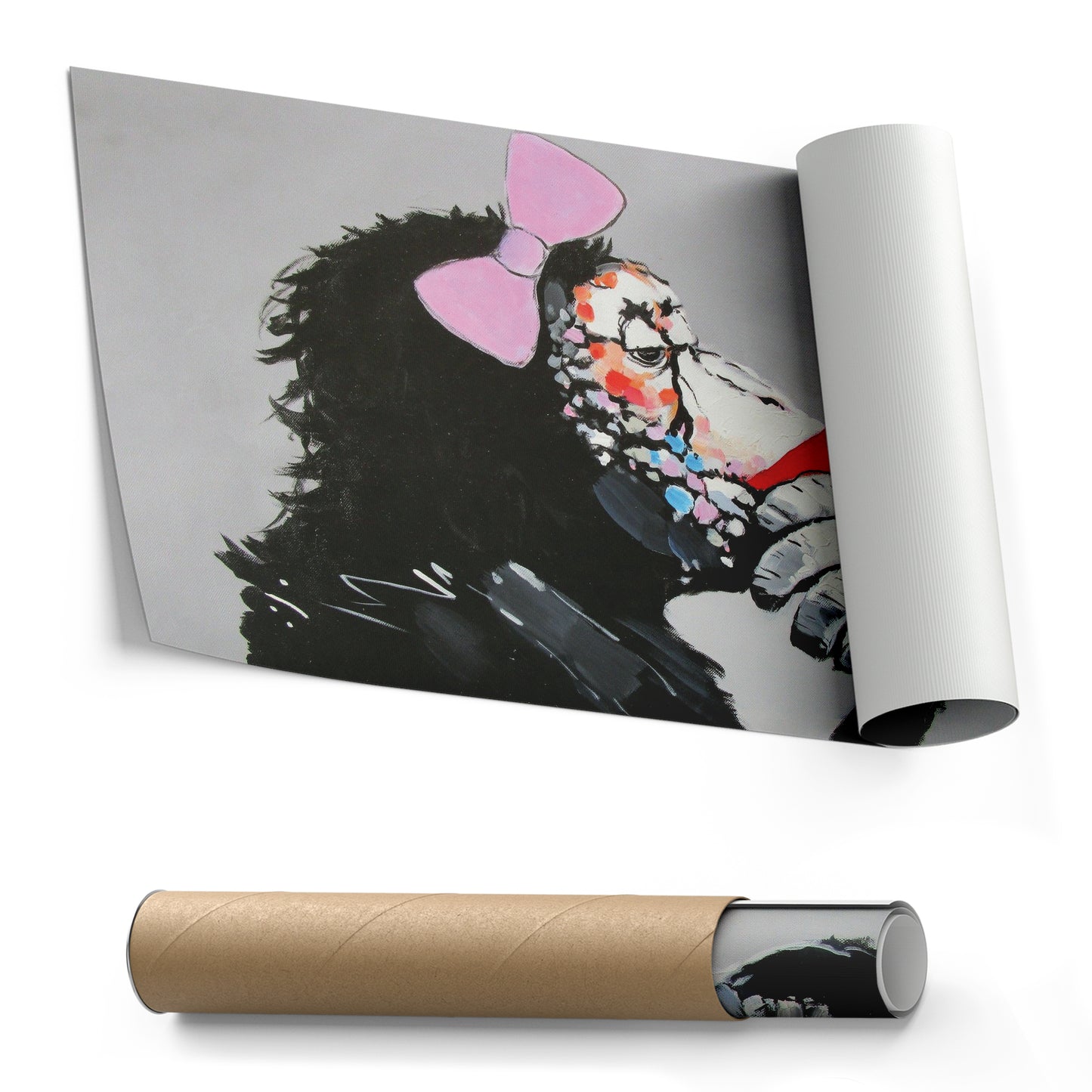 Banksy Female DJ Canvas – Street Art for Modern Wall Decor