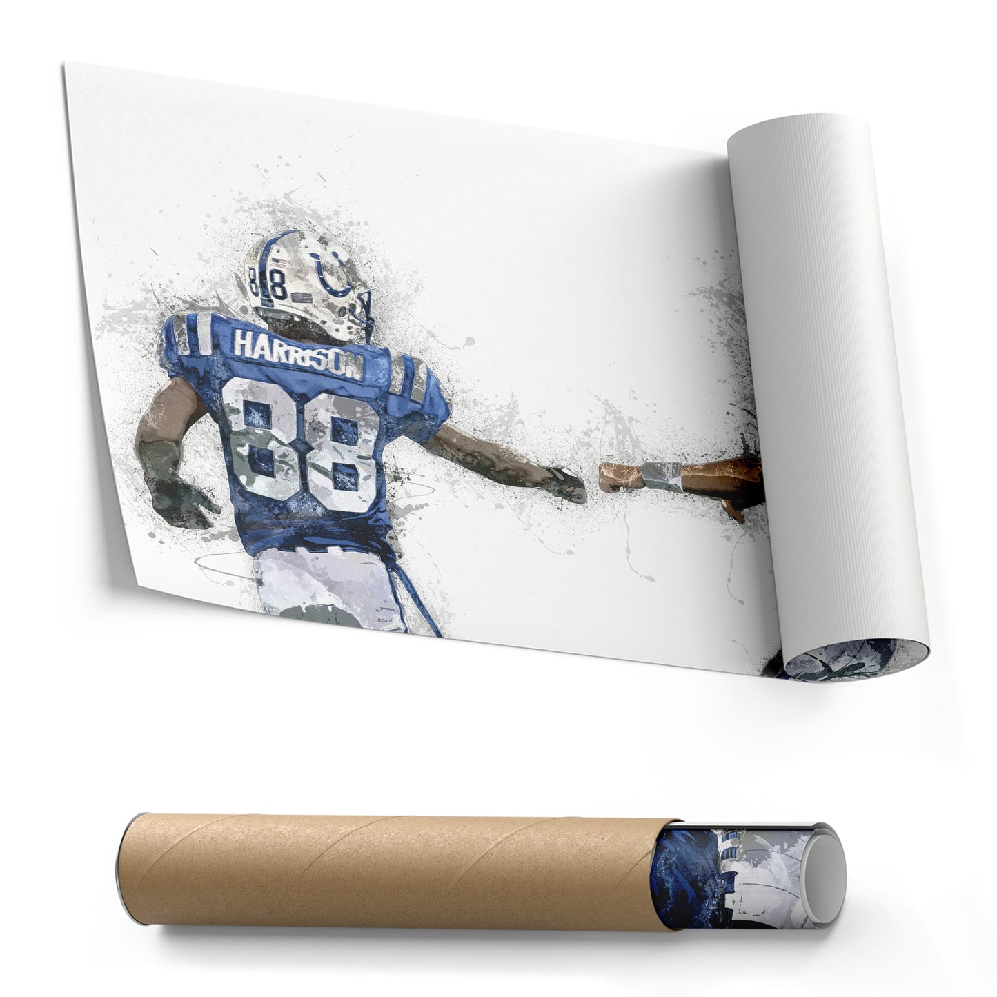 Peyton Manning & Marvin Harrison Canvas Art – Indianapolis Colts Wall Decor
