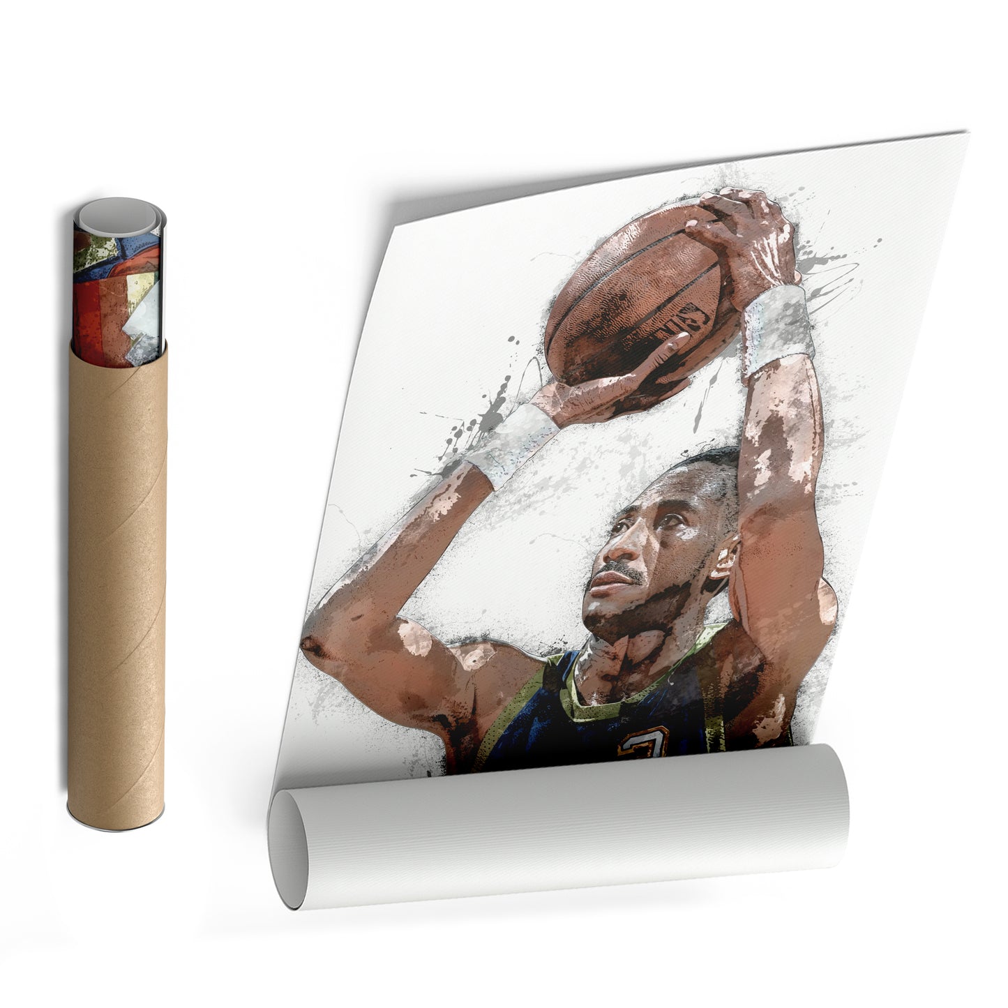 Alex English Canvas Art – Denver Nuggets Wall Decor