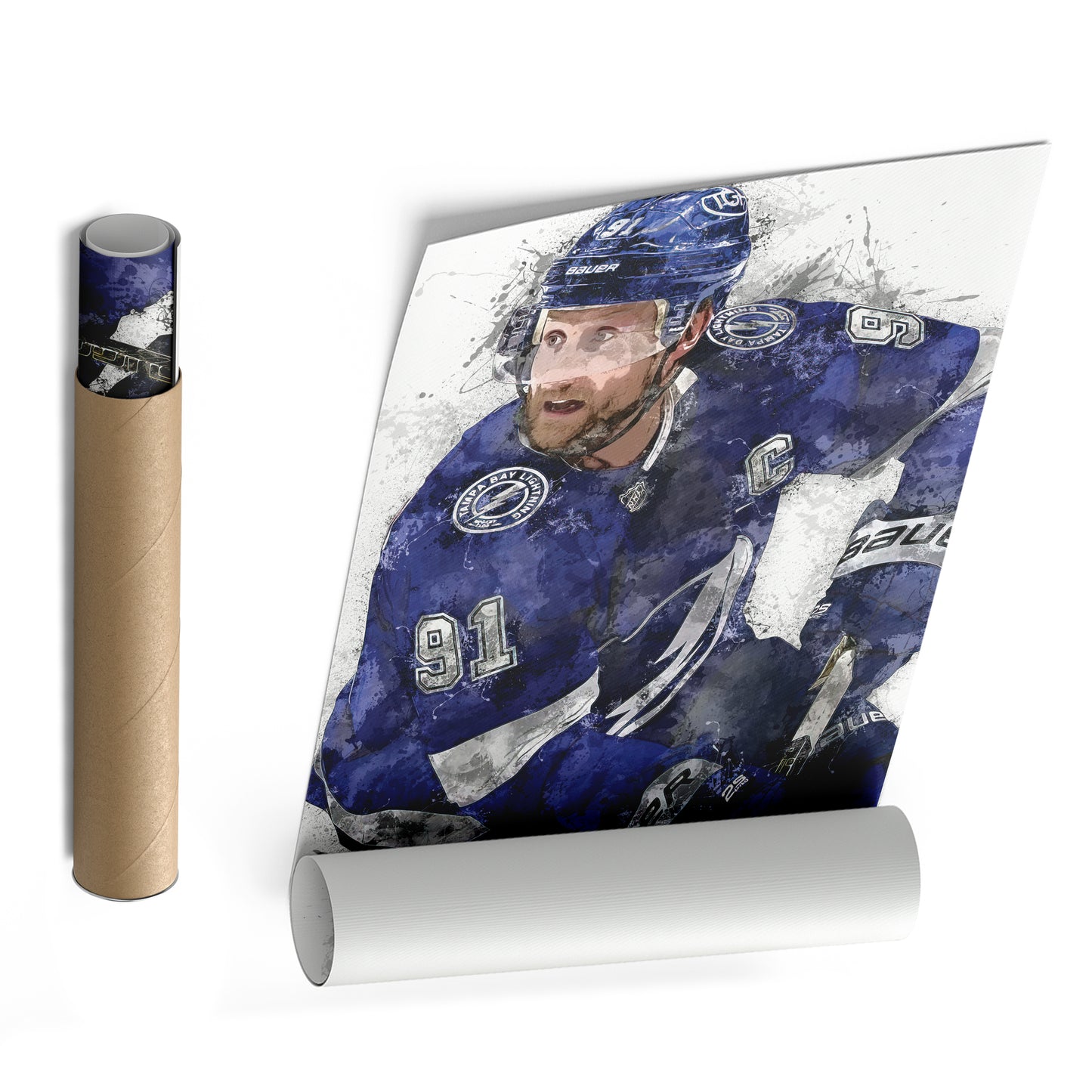 Steven Stamkos Canvas Art – Tampa Bay Lightning Wall Decor