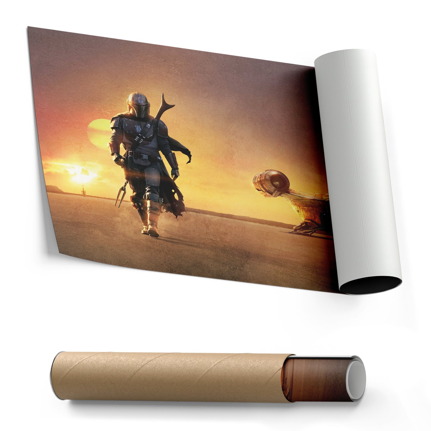 The Mandalorian Movie Poster Canvas Art - Star Wars Home Decor