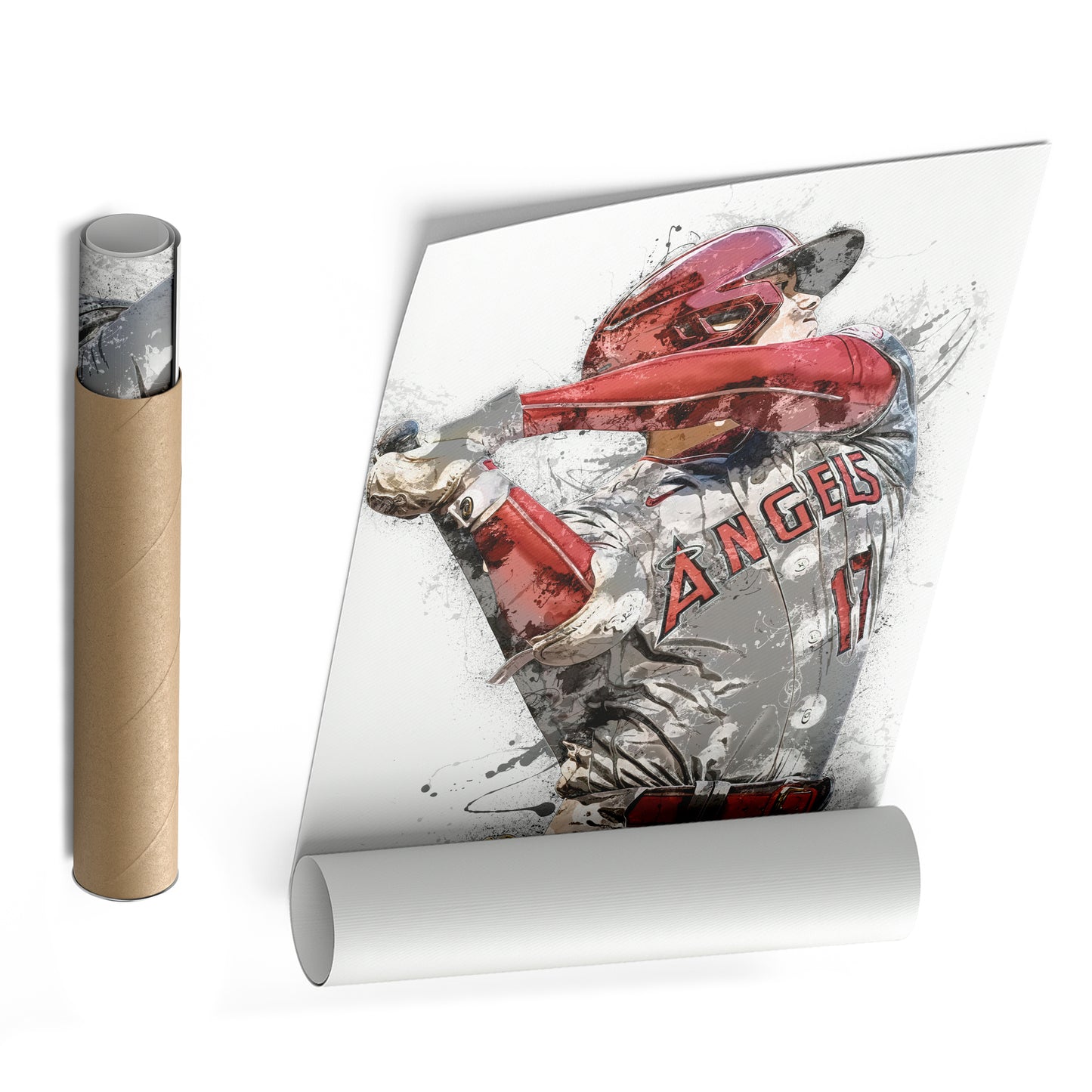 Shohei Ohtani Canvas Art – Los Angeles Angels Wall Decor