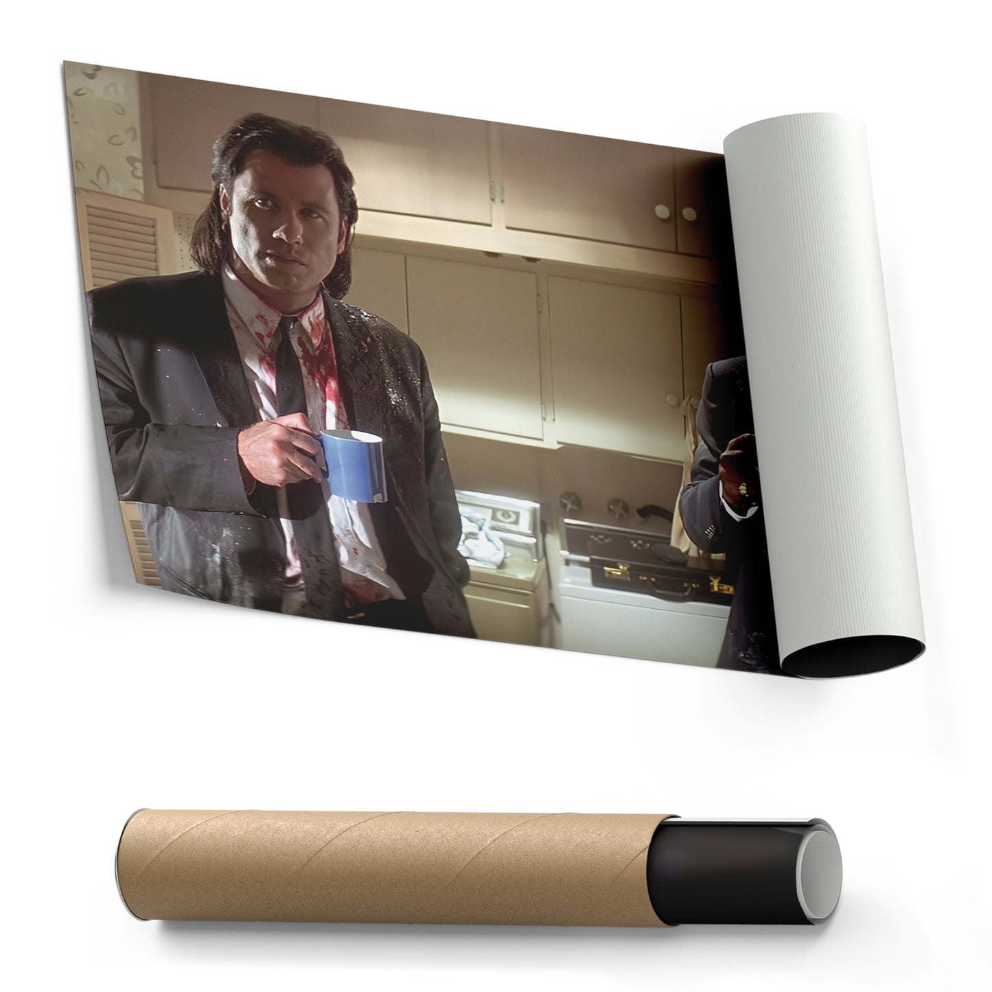 Pulp Fiction Coffee Scene Canvas – Tarantino Movie Wall Art