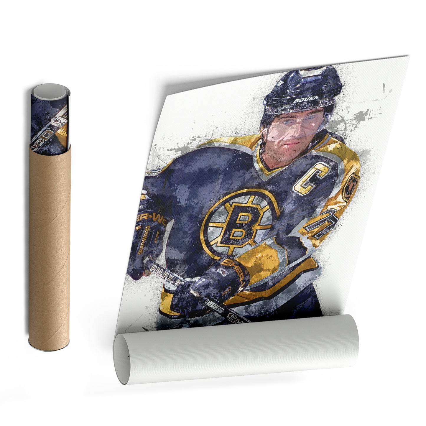 Ray Bourque Canvas Art – Boston Bruins Wall Decor