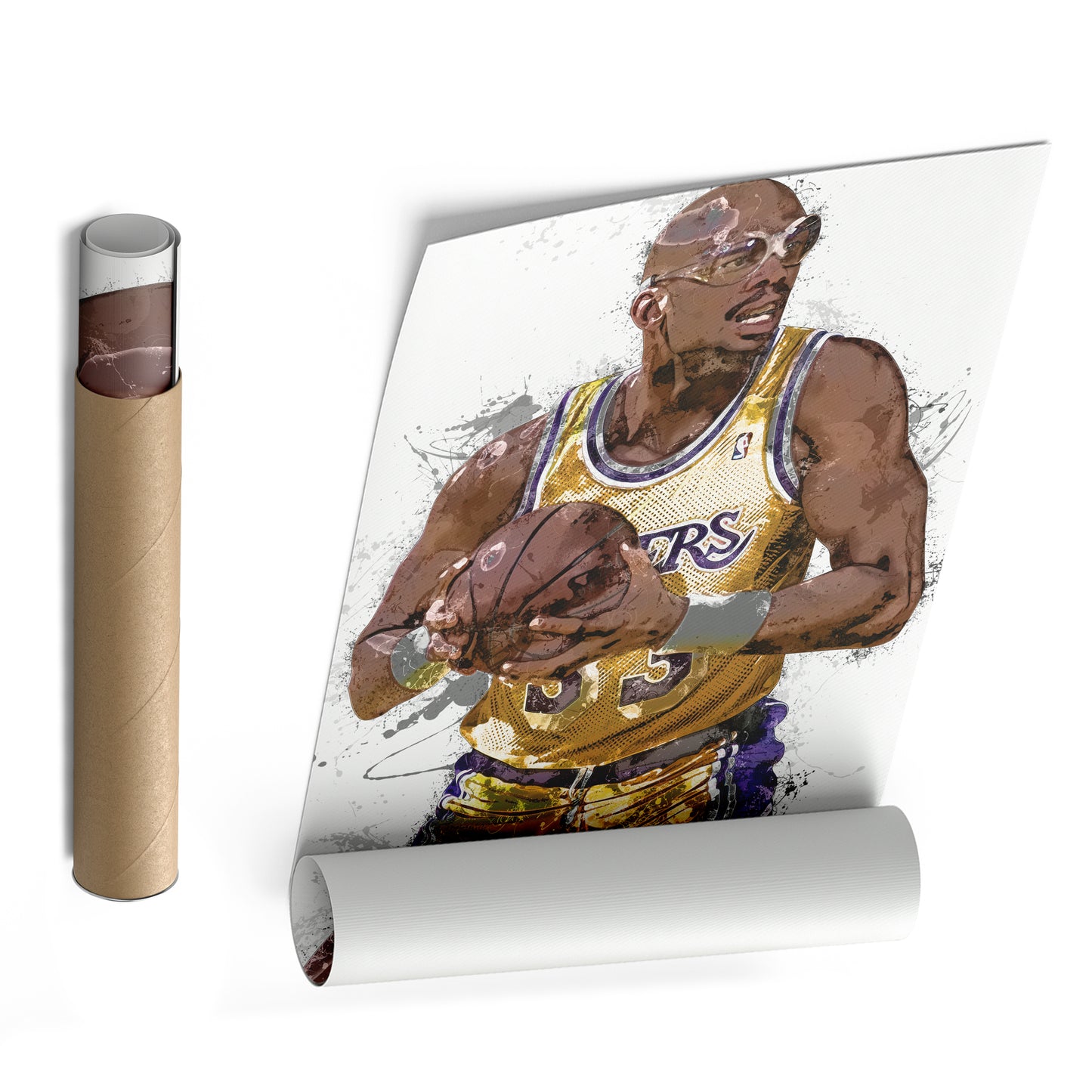 Kareem Abdul-Jabbar Canvas Art – Los Angeles Lakers Wall Decor