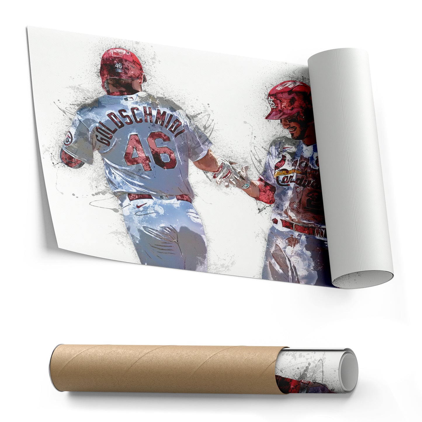 Paul Goldschmidt & Nolan Arenado Canvas Art – St. Louis Cardinals Wall Decor