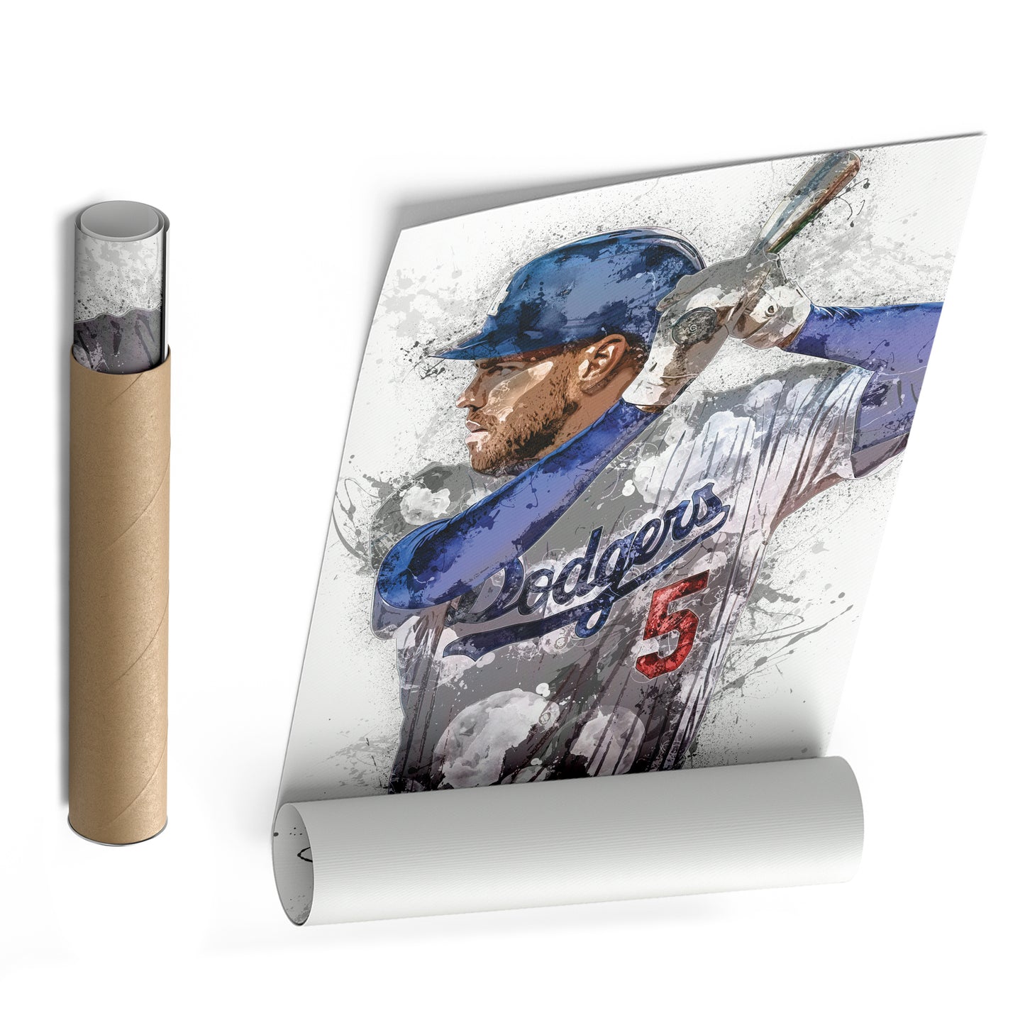 Freddie Freeman Canvas Art – Los Angeles Dodgers Wall Decor