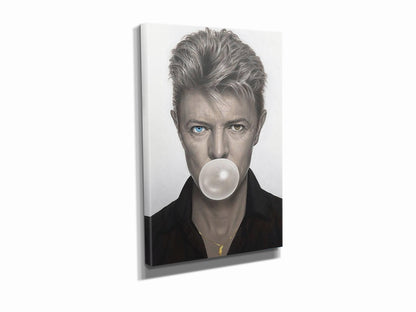 David Bowie Gum Poster Singer Hand Made Posters Framed Canvas Print Wall Art Home Decor