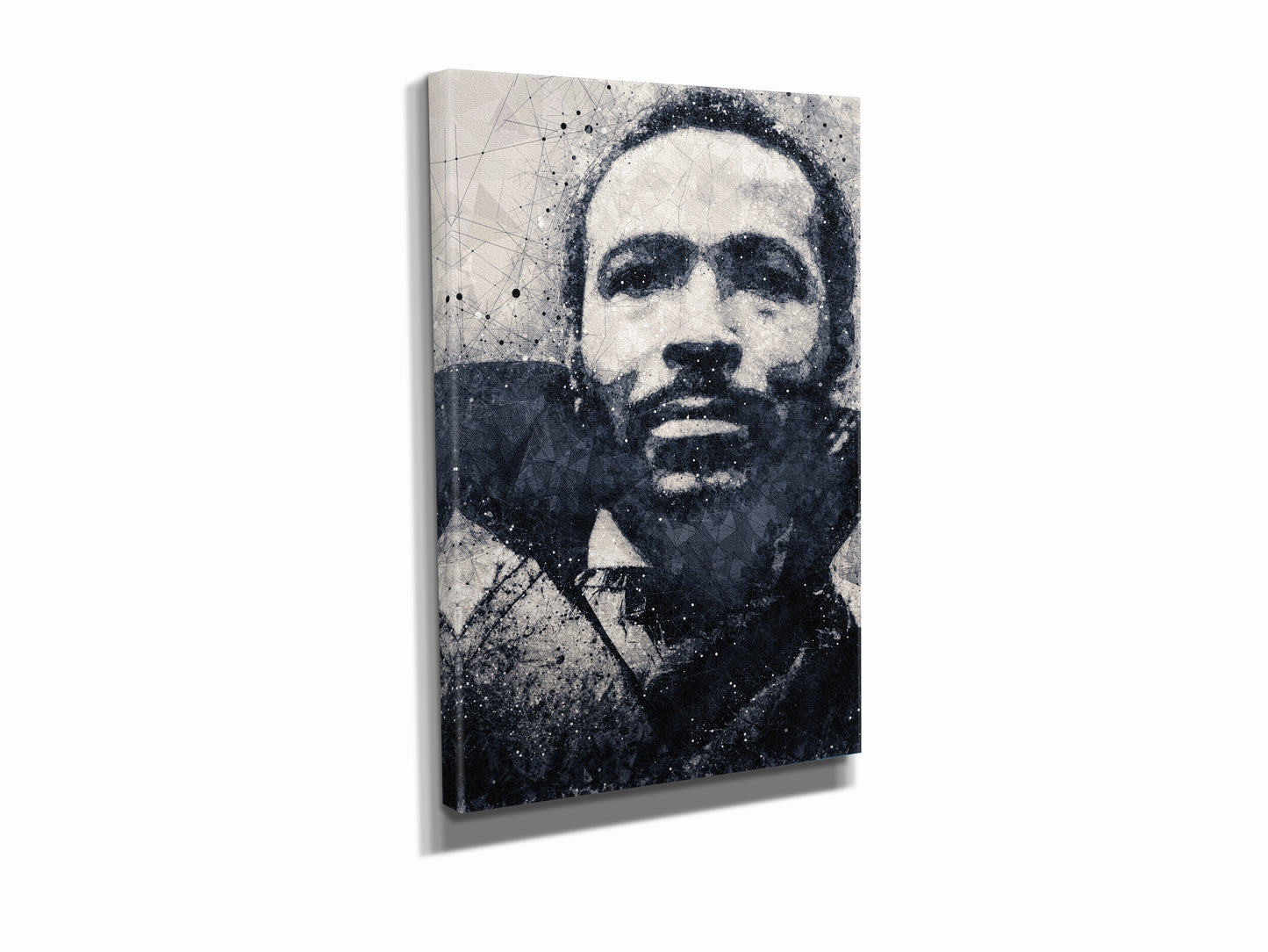 Marvin Gaye Poster Singer Geometrical Art Hand Made Posters Canvas Print Wall Art Home Decor