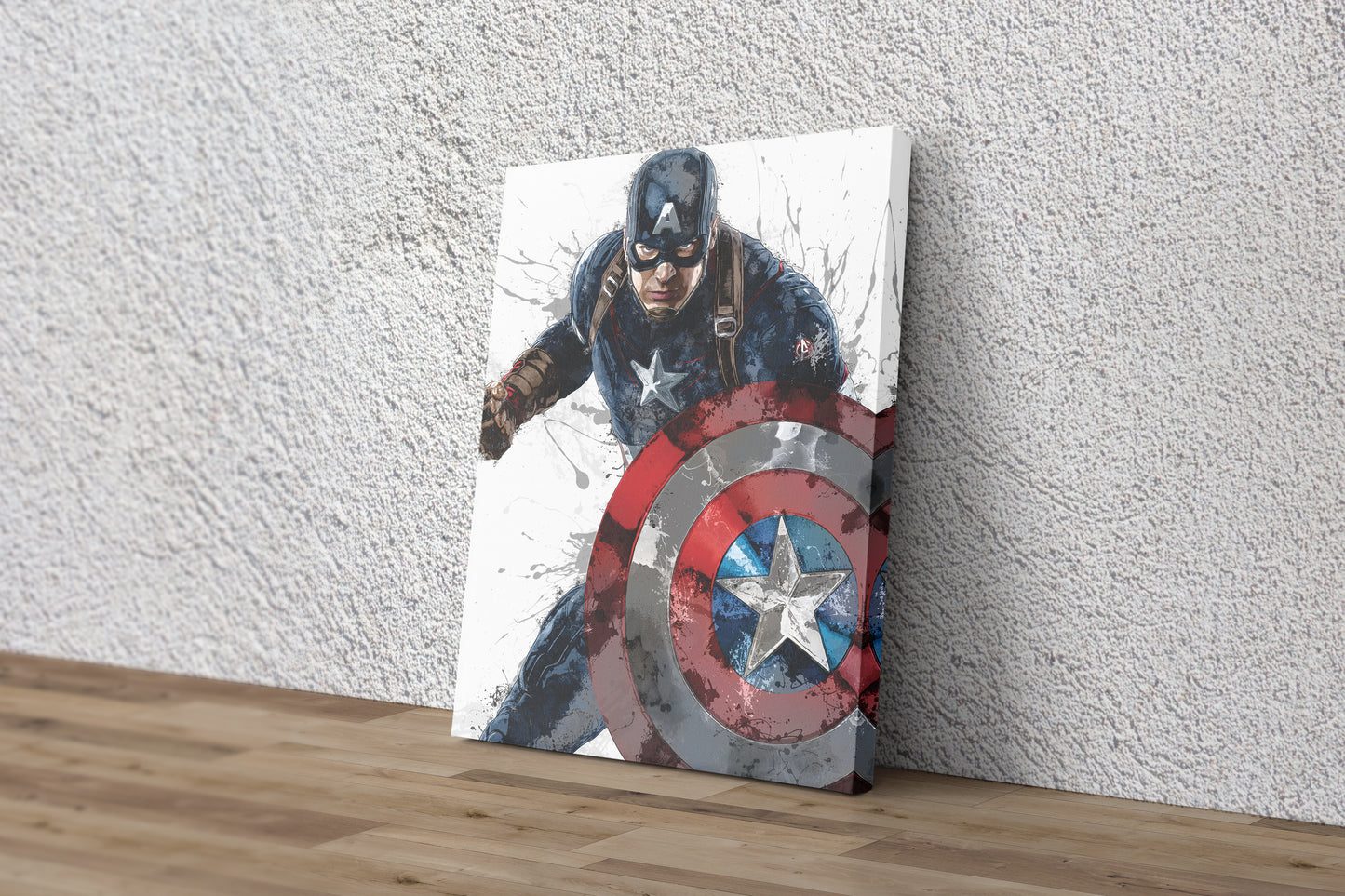 Captain America Poster Marvel Superhero Comics Painting Hand Made Posters Canvas Print Kids Wall Art Man Cave Gift Home Decor