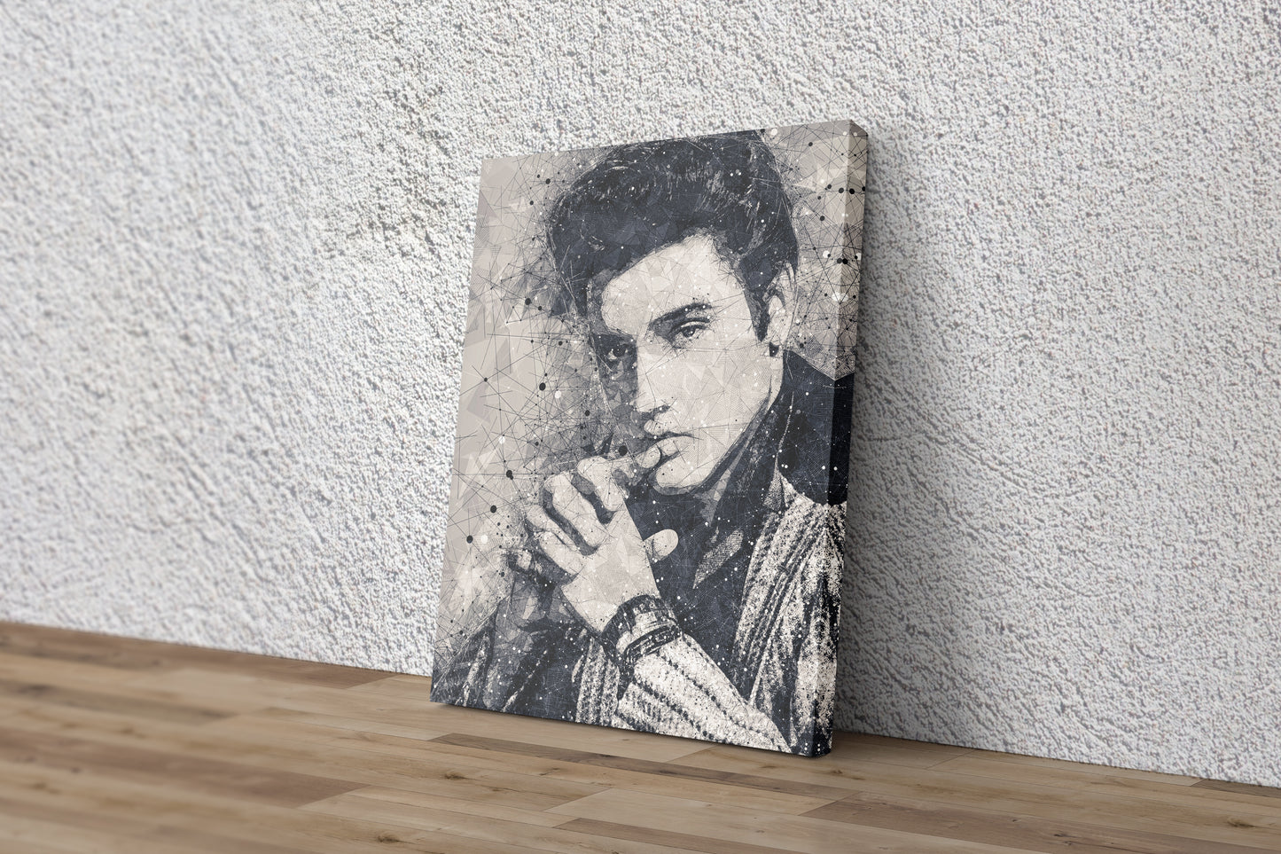 Elvis Presley Poster Singer Musician Geometrical Art Hand Made Posters Canvas Print Wall Art Home Decor