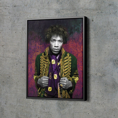 Jimi Hendrix  Poster guitarist singer  Canvas Print Wall Art Home Decor