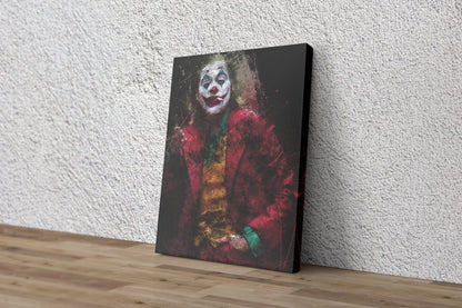 Joker Poster Joaquin Phoenix smoking illustration Hand Made Posters Canvas Print Wall Art Home Decor