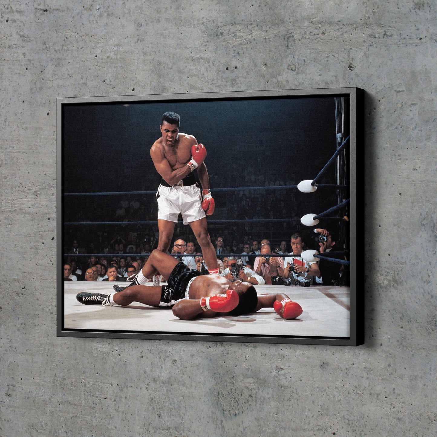 Muhammad Ali vs Sonny Liston Poster Phantom punch Hand Made Posters Canvas Print Wall Art Home Decor
