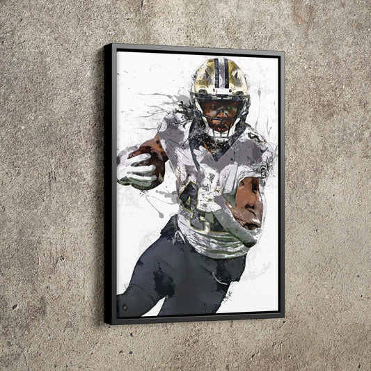 Alvin Kamara Poster New Orleans Saints Football Painting Hand Made Posters Canvas Print Kids Wall Art Home Man Cave Gift Decor