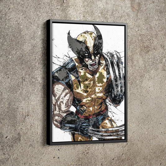 Wolverine Poster DC Superhero Comics Painting Hand Made Posters Canvas Print Kids Wall Art Man Cave Gift Home Decor