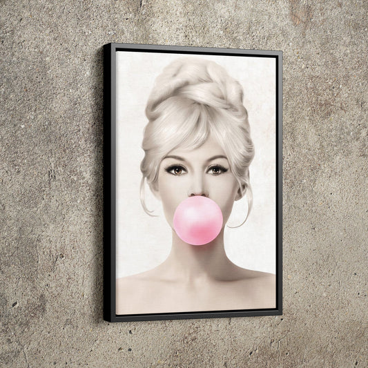 Brigitte Bardot Gum Poster Actress Singer Hand Made Posters Canvas Print Wall Art Home Decor