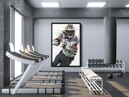 Alvin Kamara Poster New Orleans Saints Football Painting Hand Made Posters Canvas Print Kids Wall Art Home Man Cave Gift Decor