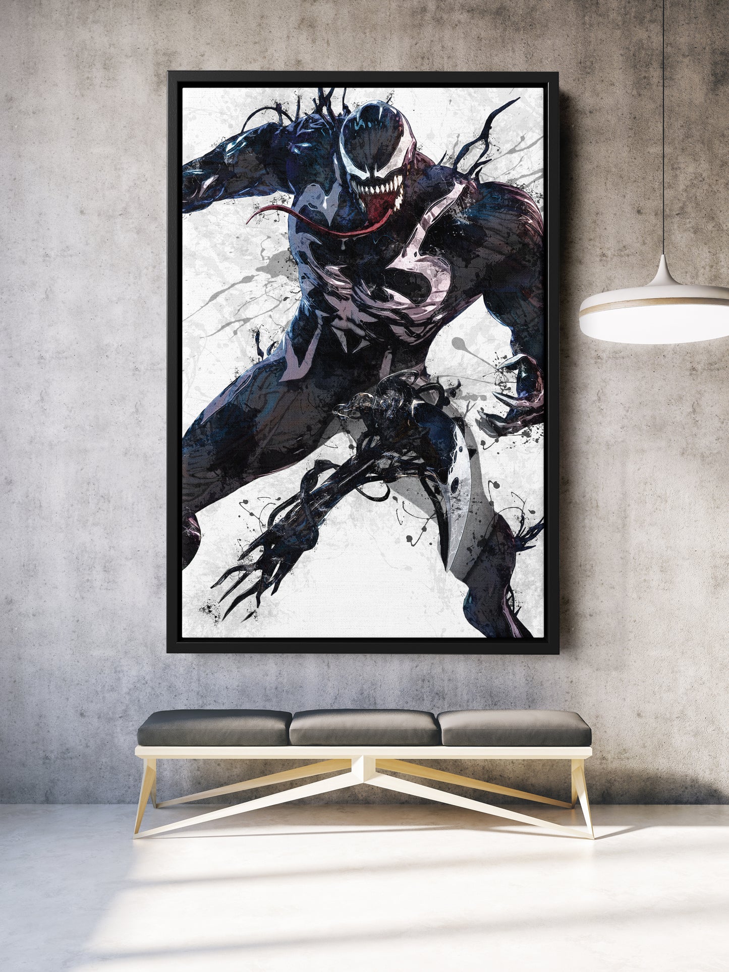Venom Poster Marvel Superhero Comics Painting Hand Made Posters Canvas Print Kids Wall Art Man Cave Gift Home Decor