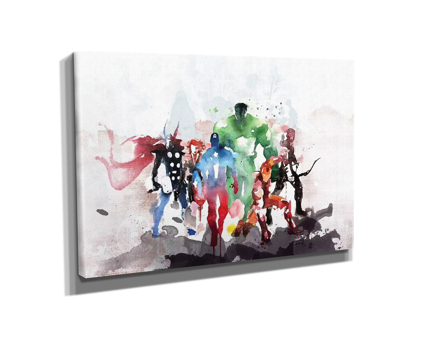 Marvel Avengers  Poster Movie Comics Watercolor Painting Hand Made Posters Canvas Print Wall Art Home Decor