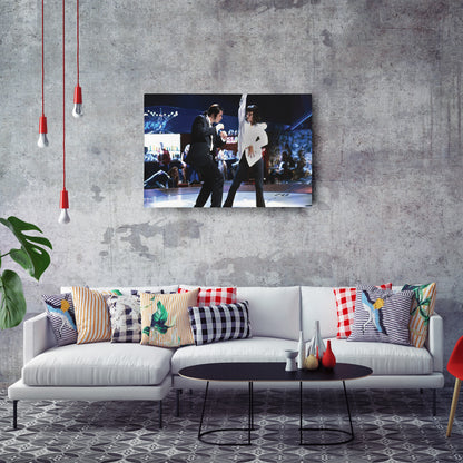 Pulp Fiction Canvas – Dance Twist Scene Movie Wall Art for Home Decor
