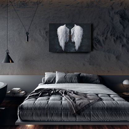 Banksy Angel Wings Canvas Wall Art Decor - Urban Street Art Poster